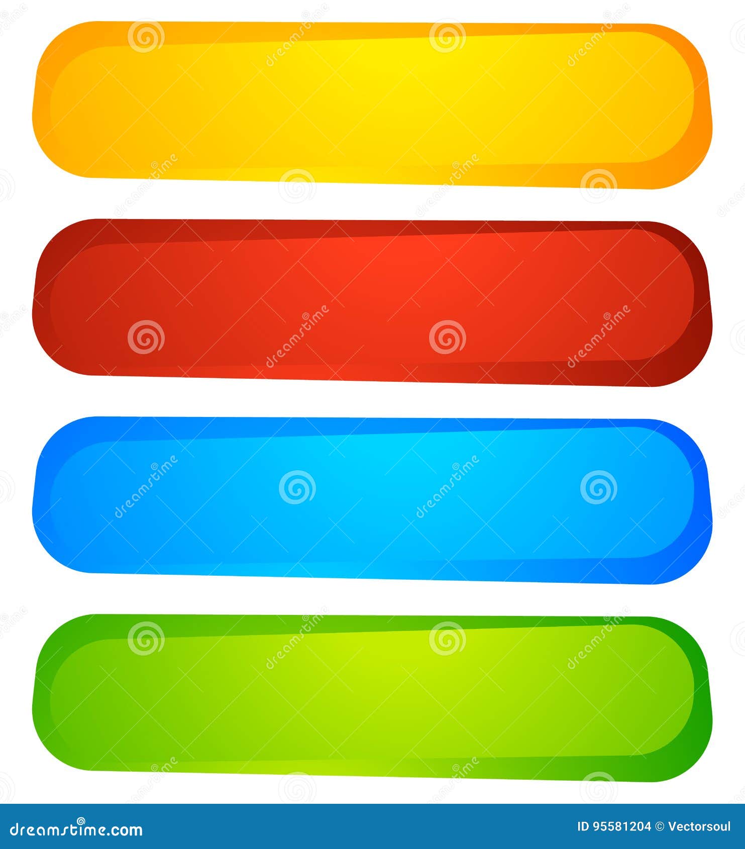 Abstract Button or Banner Backgrounds, Shapes. Colorful Abstract Stock ...