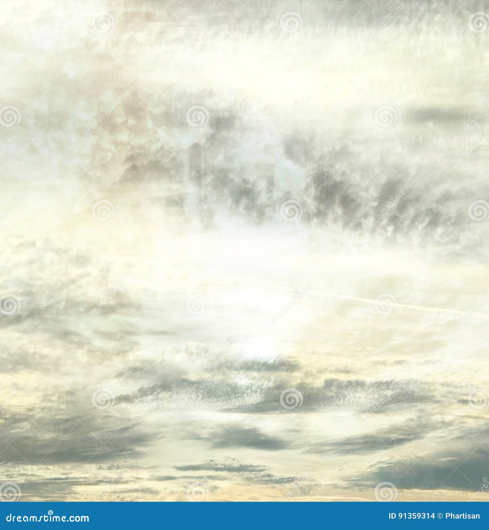 Abstract Calm Mellow Arizona Evening Sky Stock Photo - Image of light