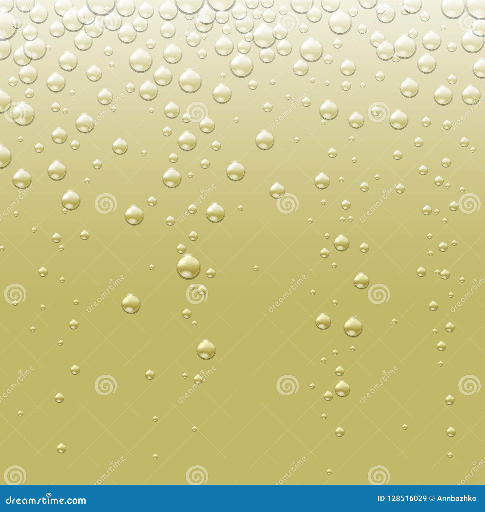 Abstract Champagne Golden Background with Bubbles. Abstract Champagne