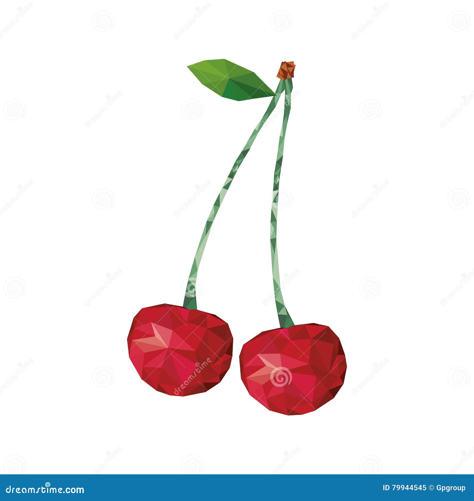Abstract cherry fruit icon stock vector. Illustration of healthy 79944545
