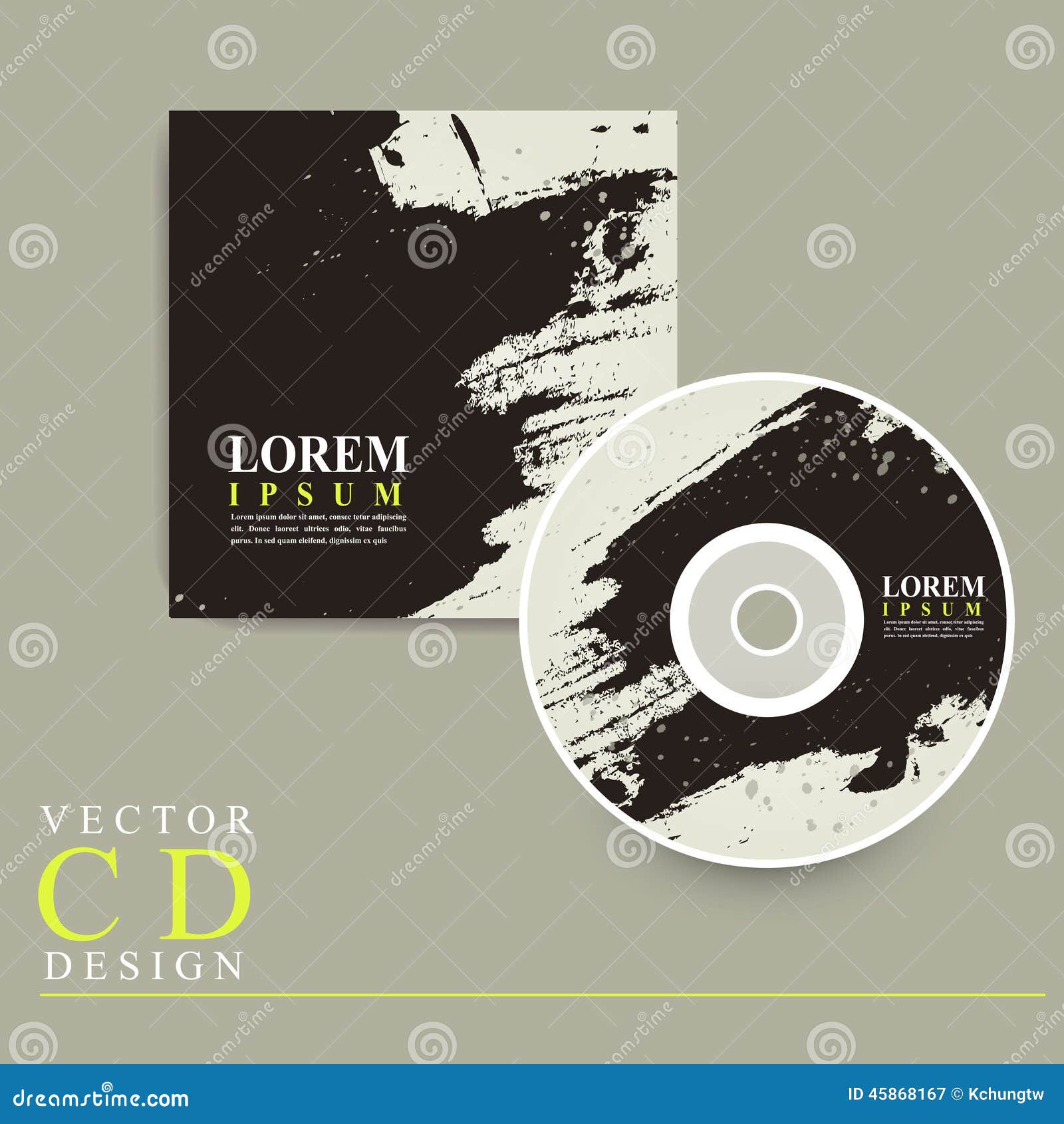 Abstract Chinese Calligraphy Design For Cd Cover Stock Vector Illustration Of Creative Black