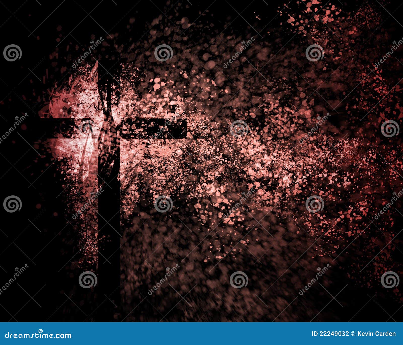 abstract christian cross