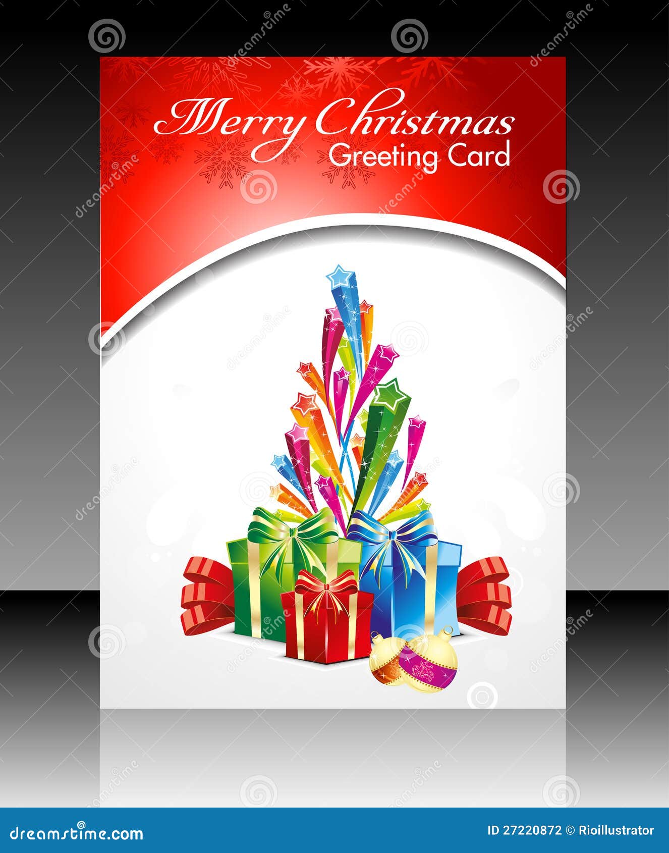 abstract christmas flayer card with explode stars