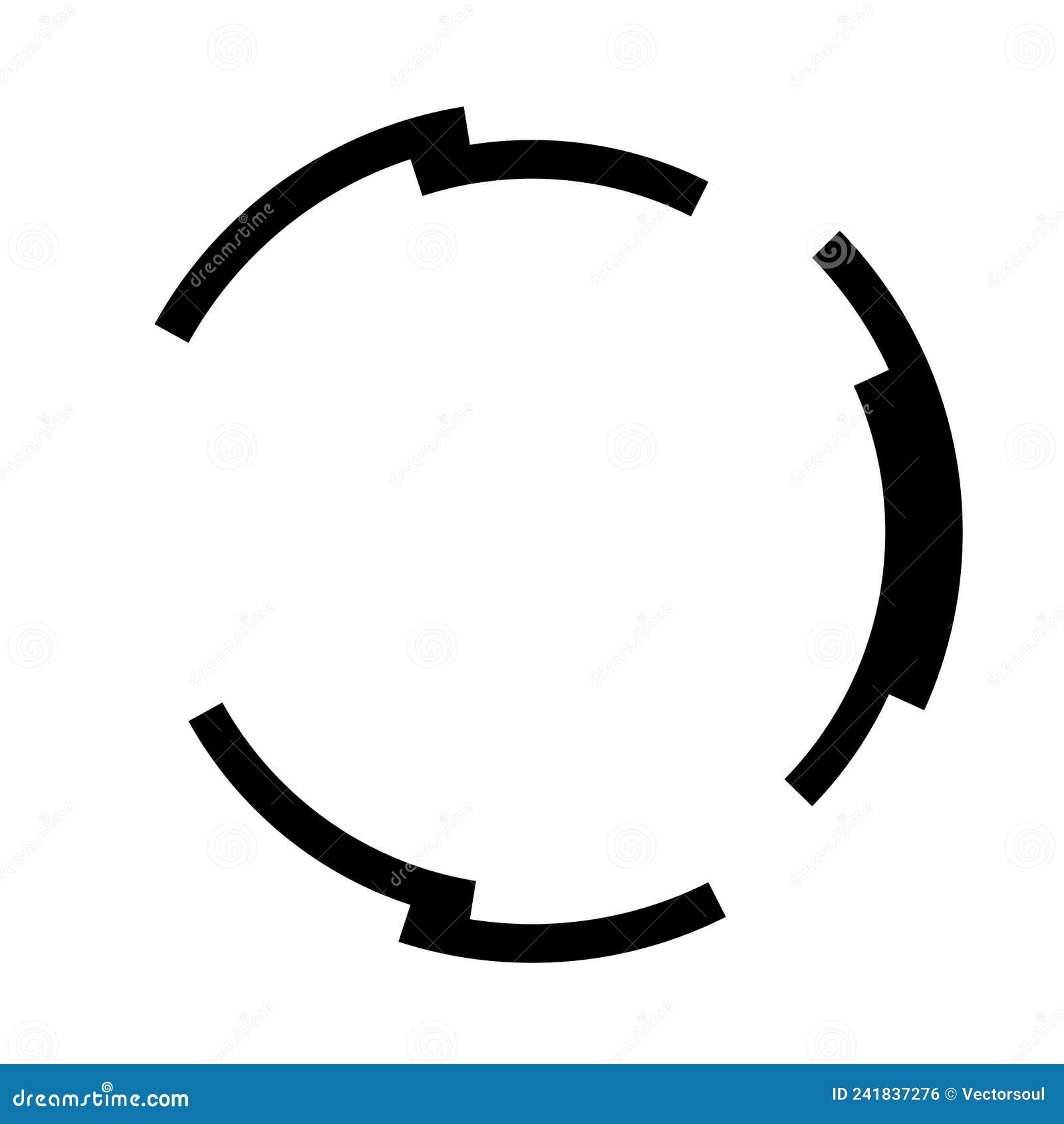 Abstract Circle Graphic. Geometric Circle, Ring Design Element Stock