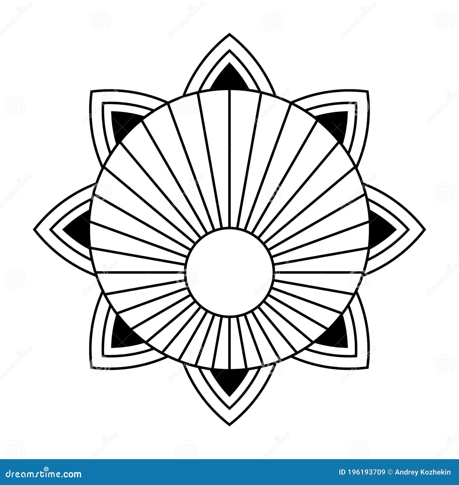 Stylized Monochrome Flower Stencil Flower Tattoo Stock Vector Royalty  Free 492256489  Shutterstock