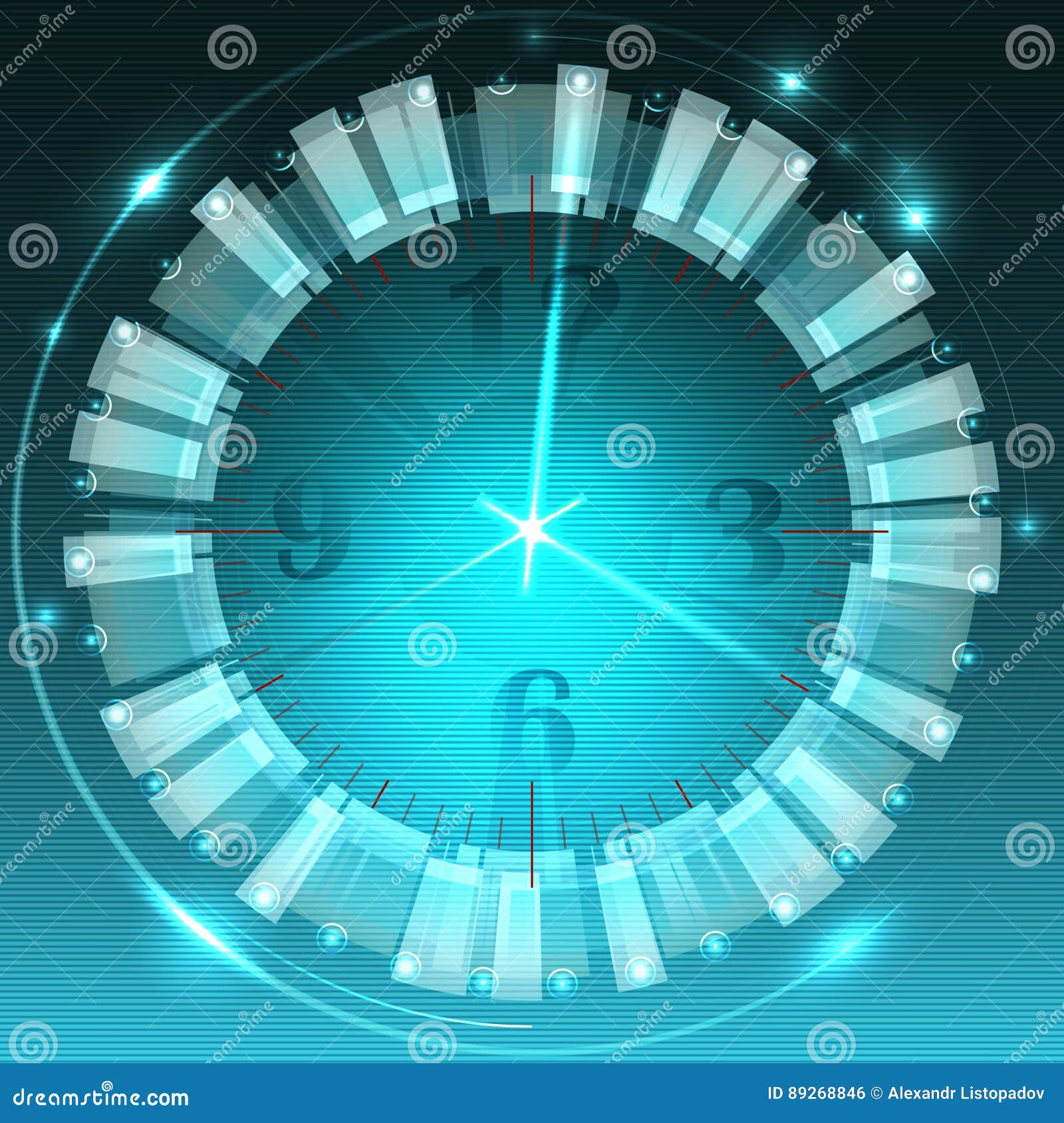 Abstract Clock Background - Conceptual Vector Stock Vector ...