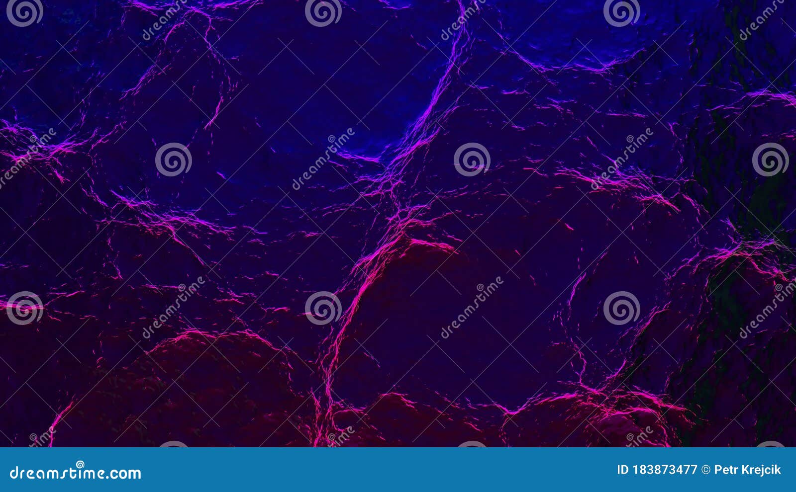 abstract cold-colored surface with ripples - 3d rendering