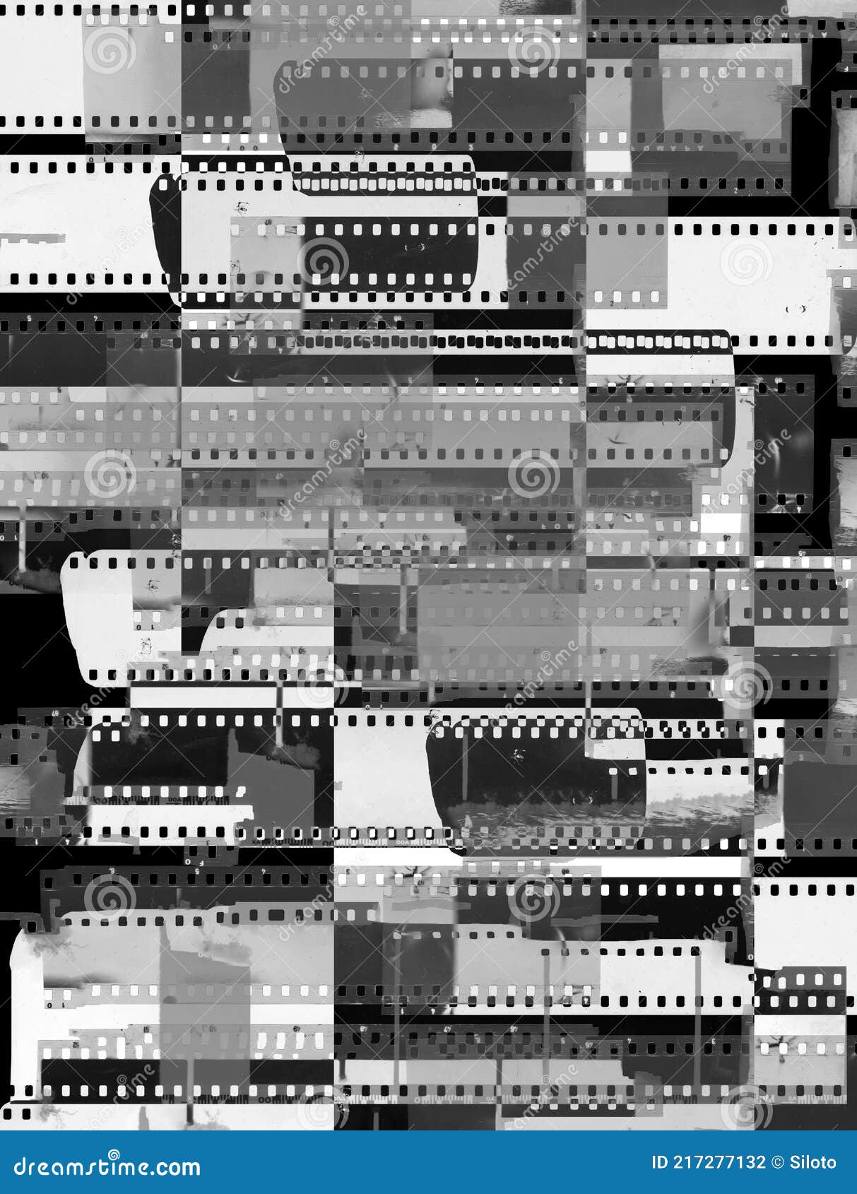 Abstract Collage of Celluloid Film Strips Stock Photo - Image of abstract,  photograph: 217277132