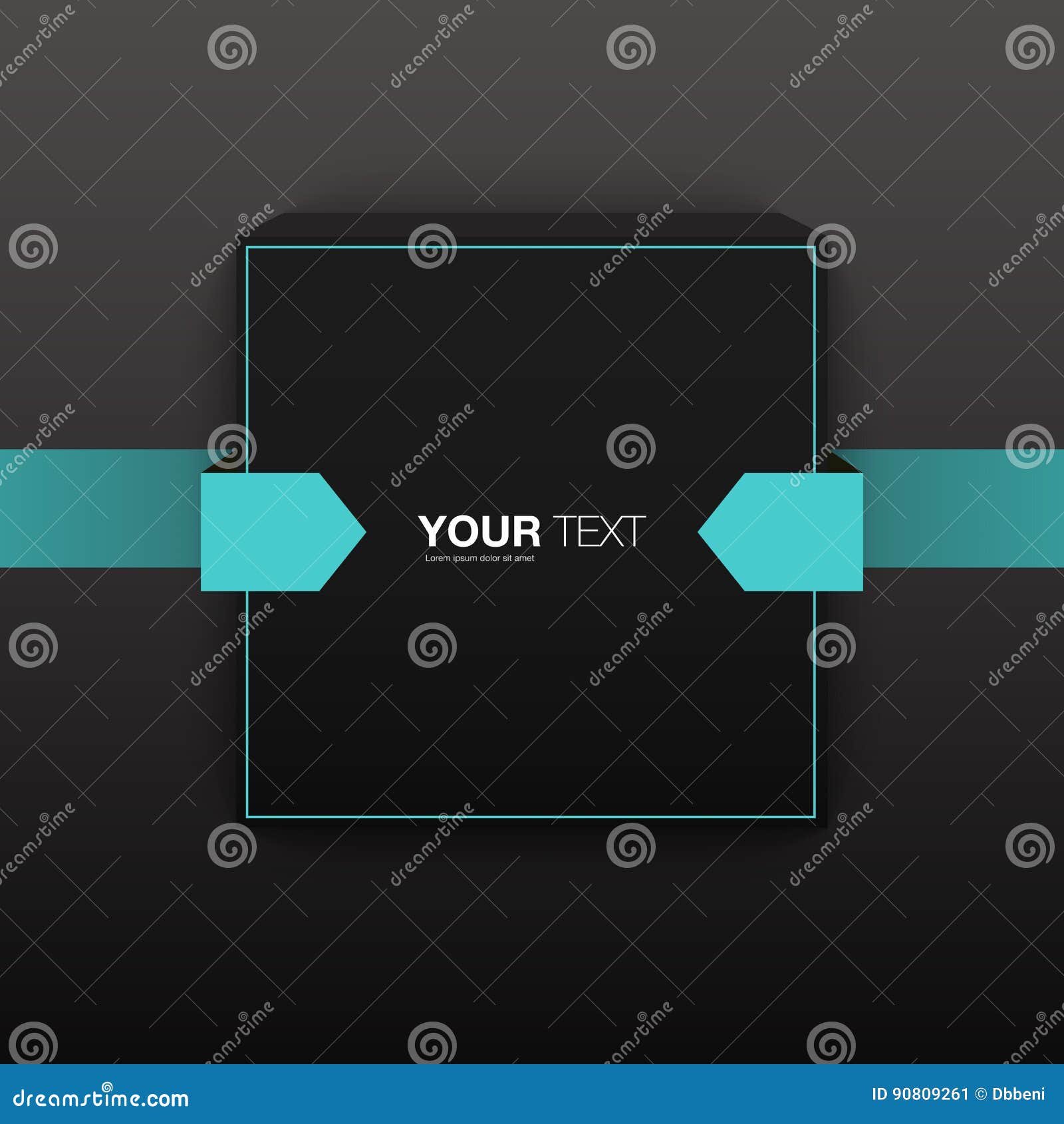 Abstract Color Design Vector Text Box Stock Vector - Illustration of