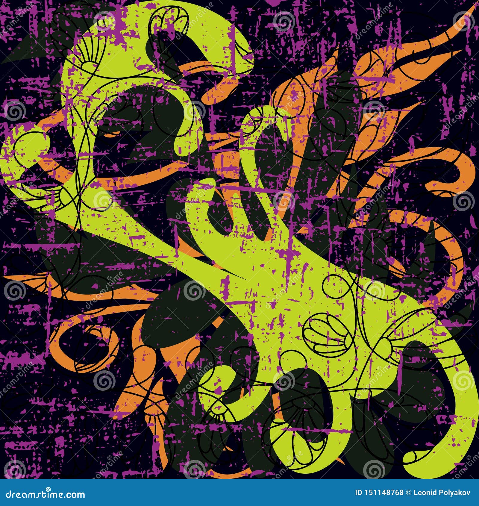 abstract color pattern in graffiti style quality  for your 