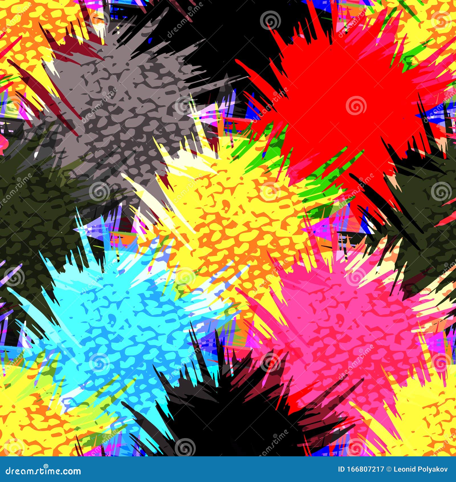 abstract color pattern in graffiti style quality  for your 