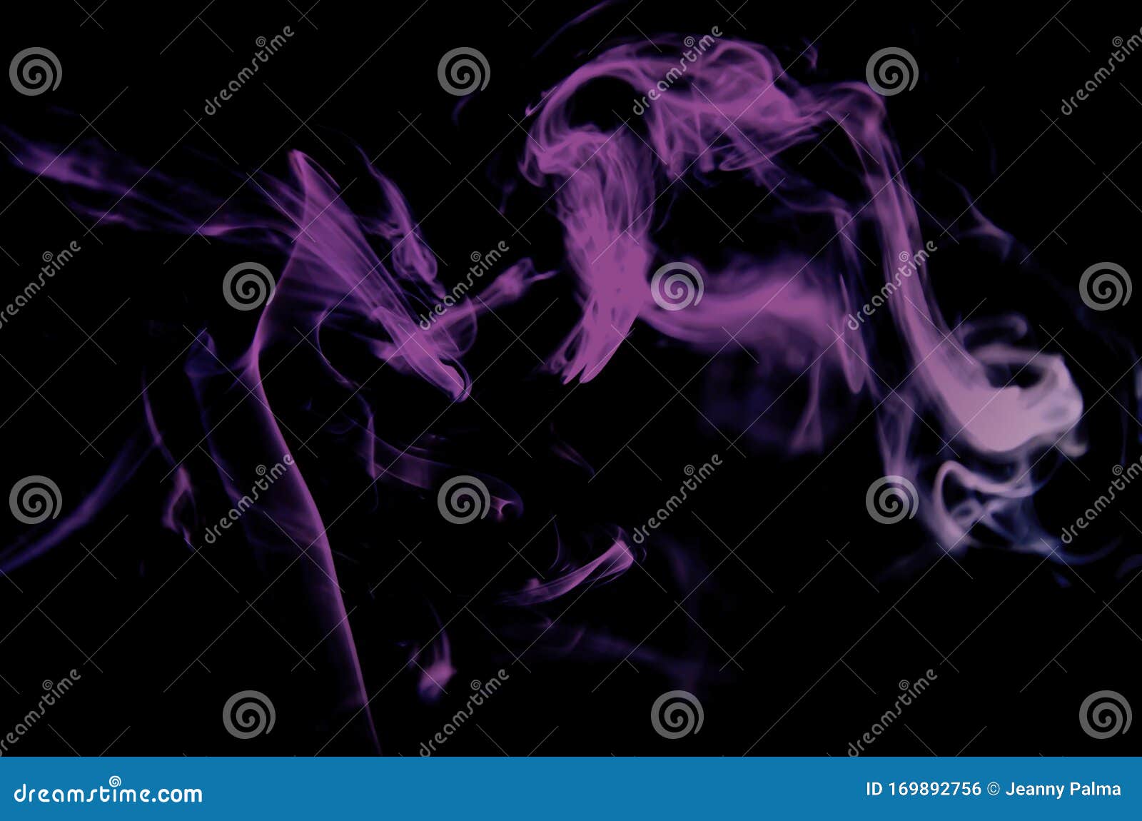 abstract color smoke in black background