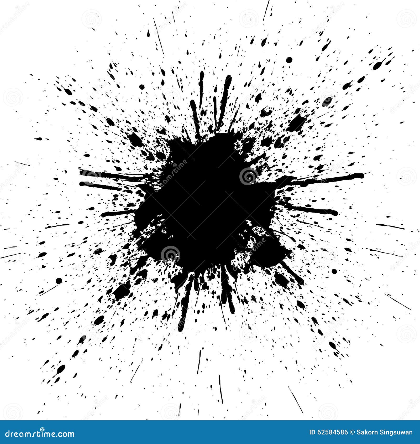 Abstract Color, Splatter Black Color Background. Illustration De Stock ...