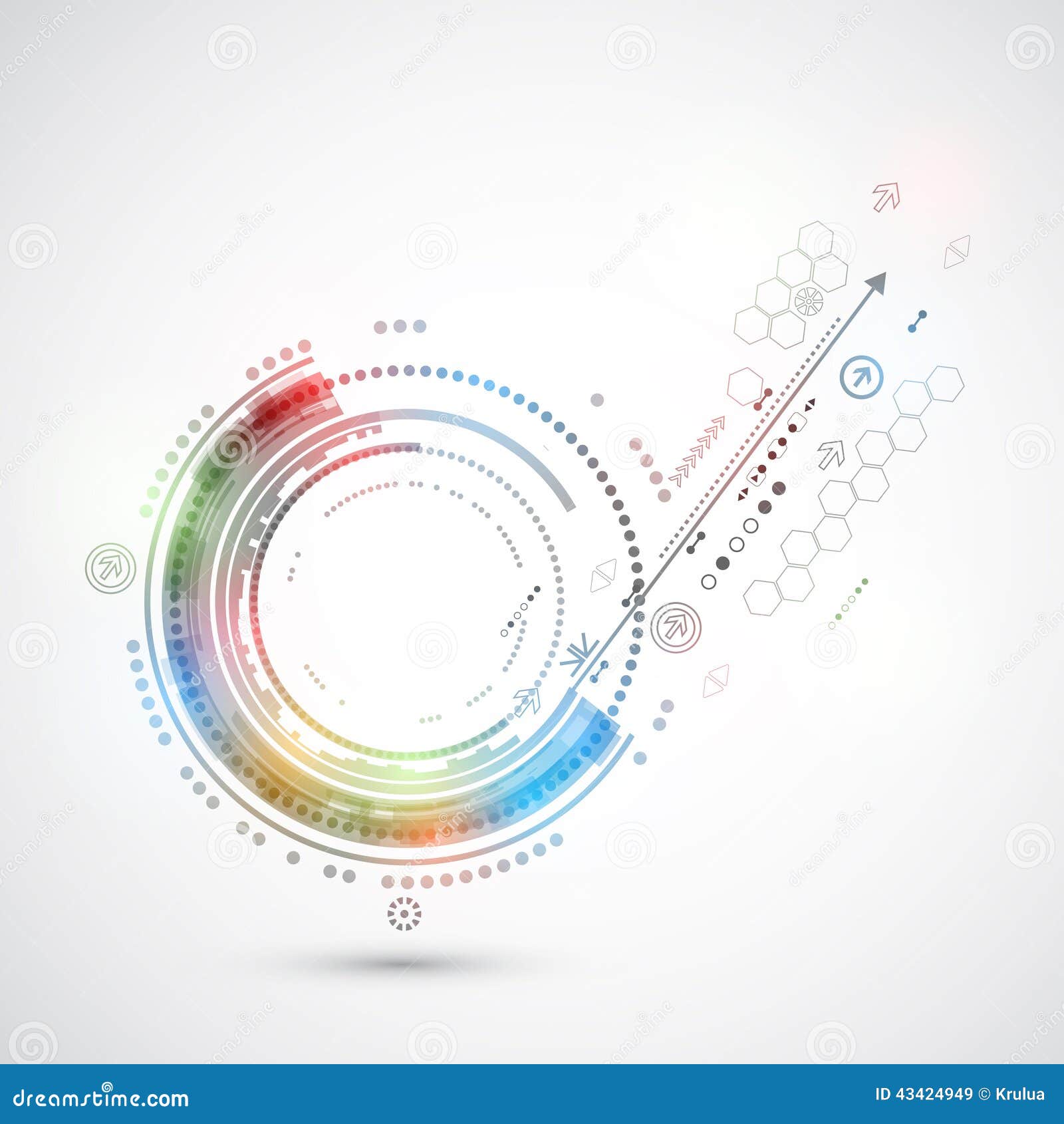 Abstract Color Technology Background Computer/technology Theme Stock Vector  - Illustration of conceptual, dynamic: 43424949