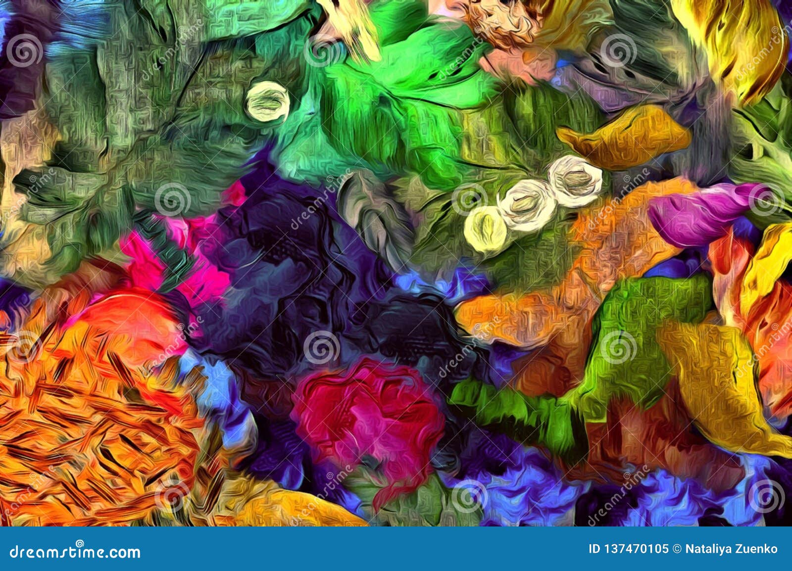 Abstract Colored Psychedelic Grunge Background with Texture of ...