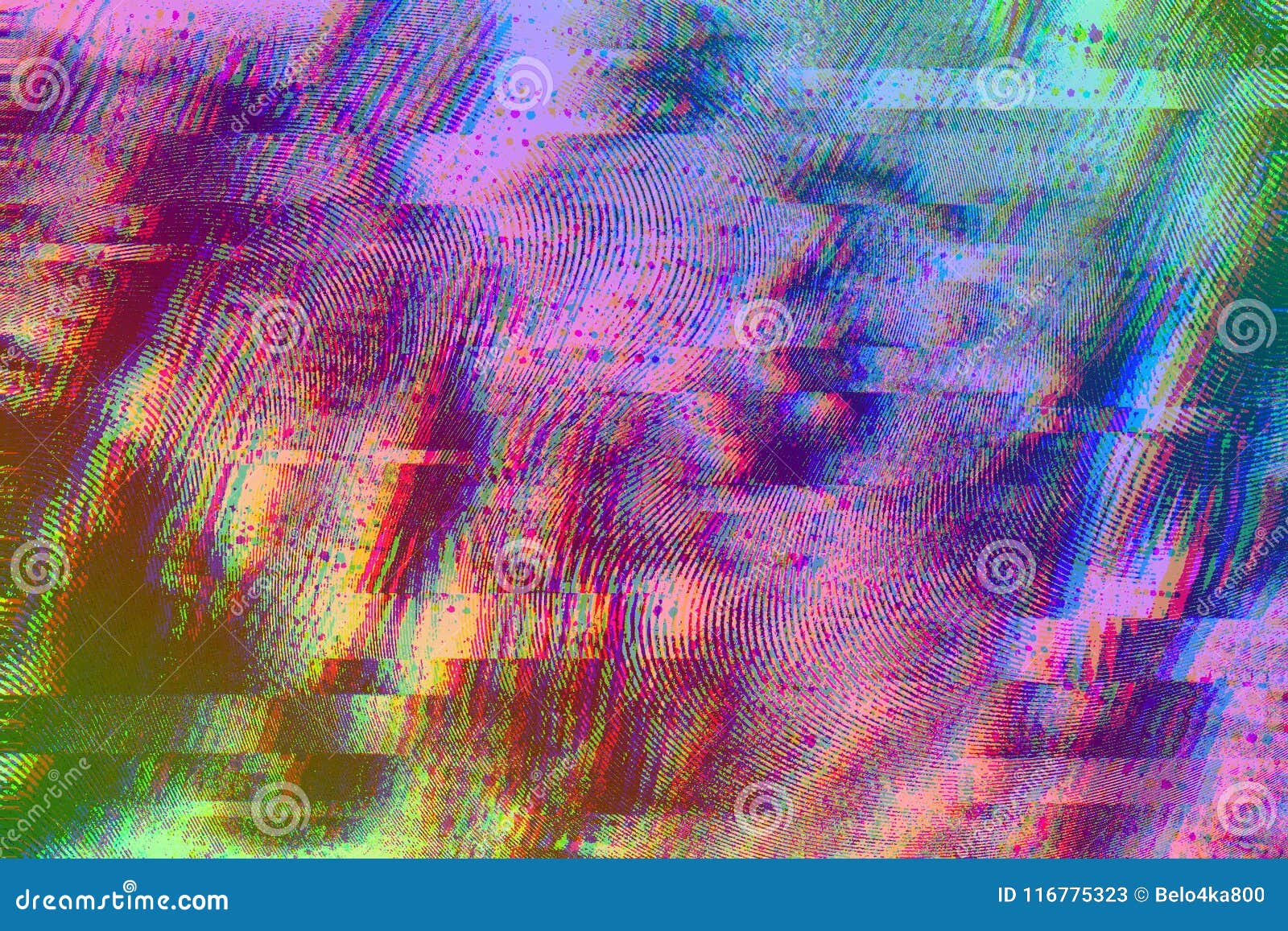 Colorful Glitch Effect Background (JPG)