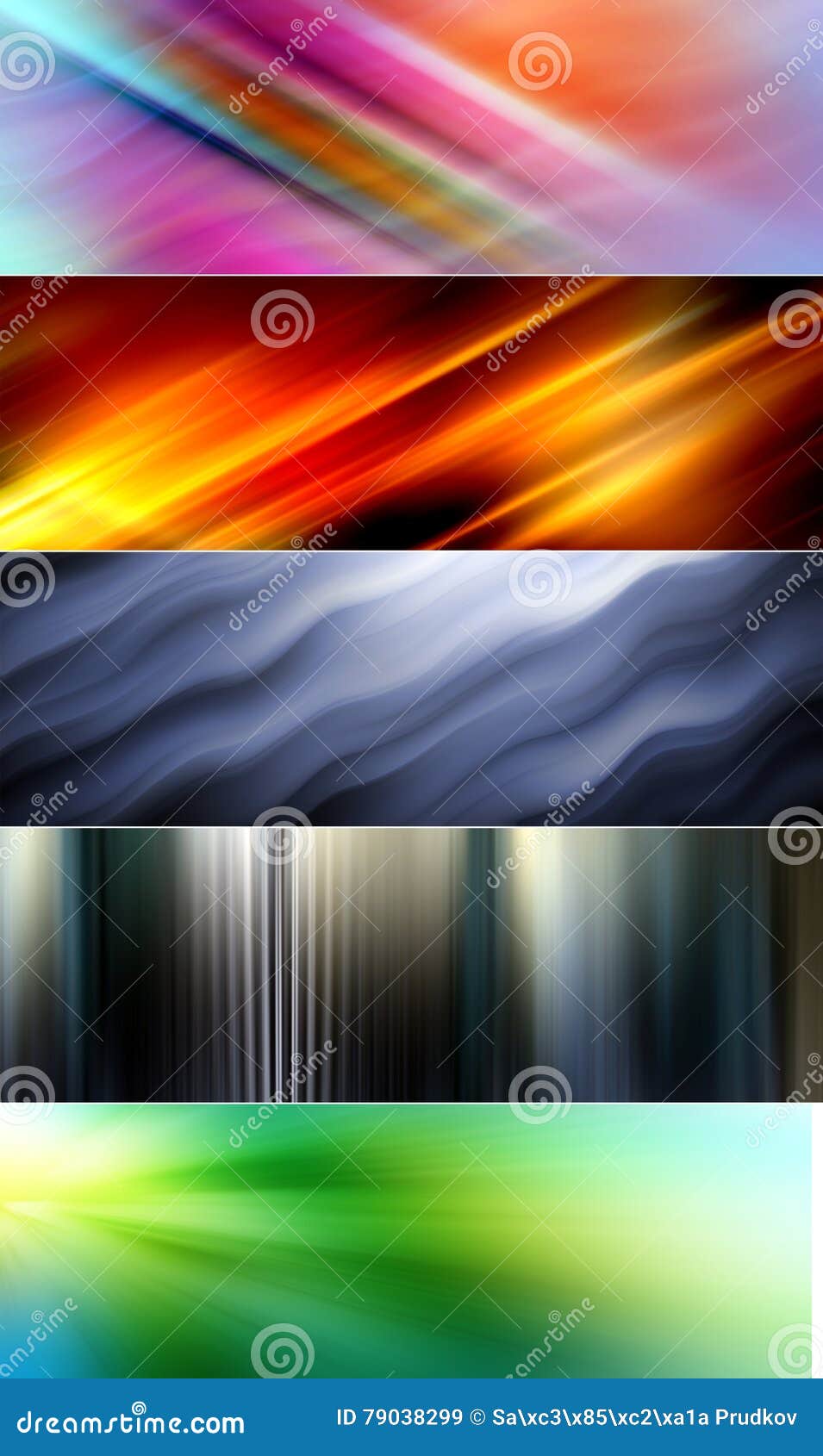 5 abstract colorful backgrounds suitable for website headers and banners