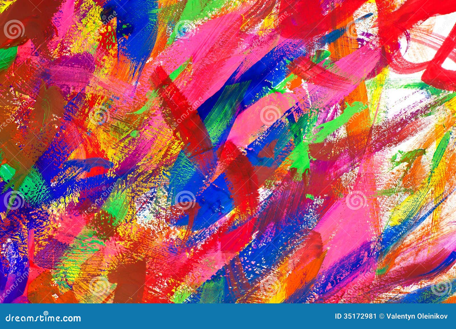 Abstract Colorful Brush Strokes Background Stock Image - Image of texture,  abstract: 35172981