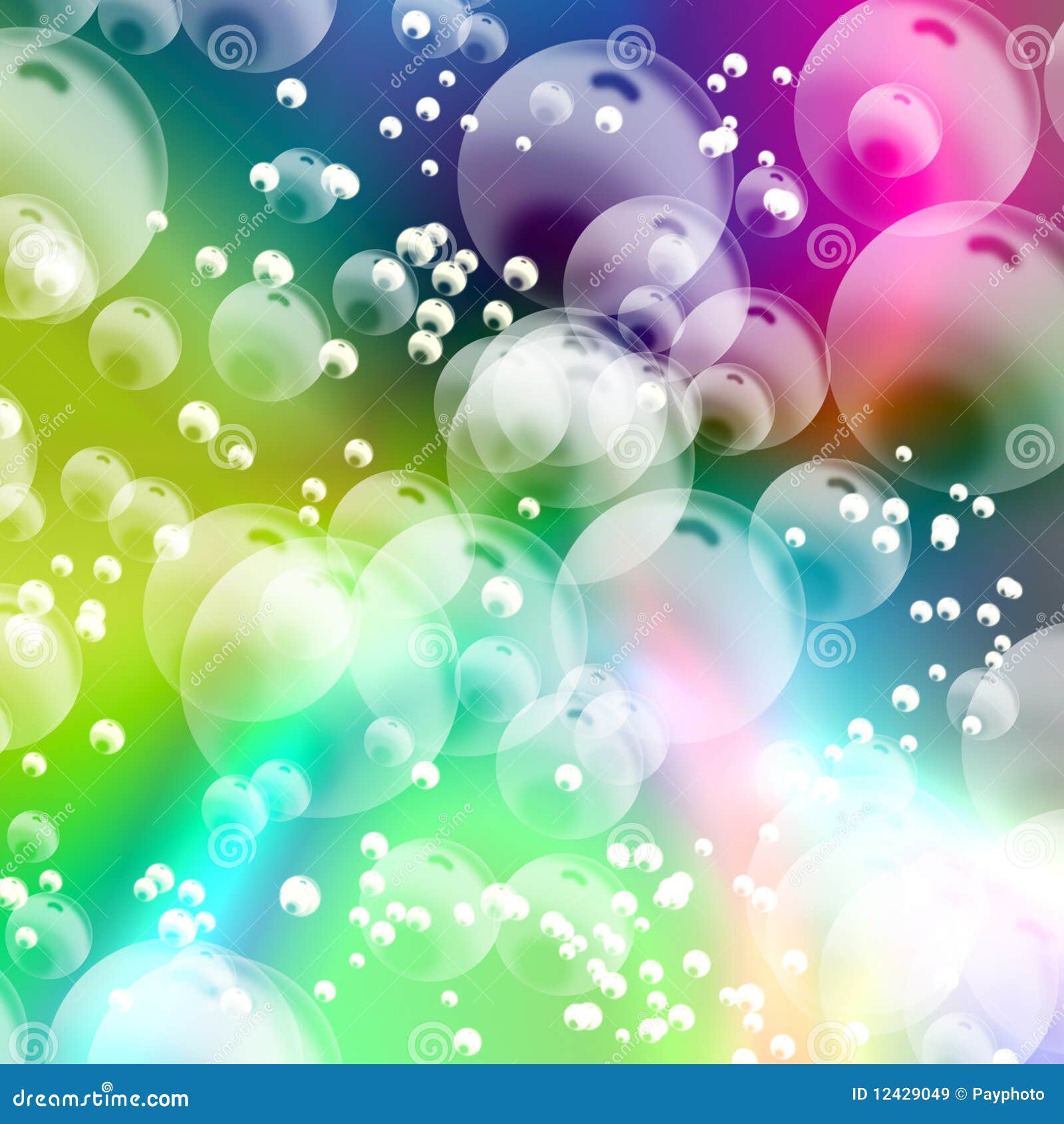 Abstract Colorful Bubbles Background Stock Illustration - Illustration of  celebration, shape: 12429049