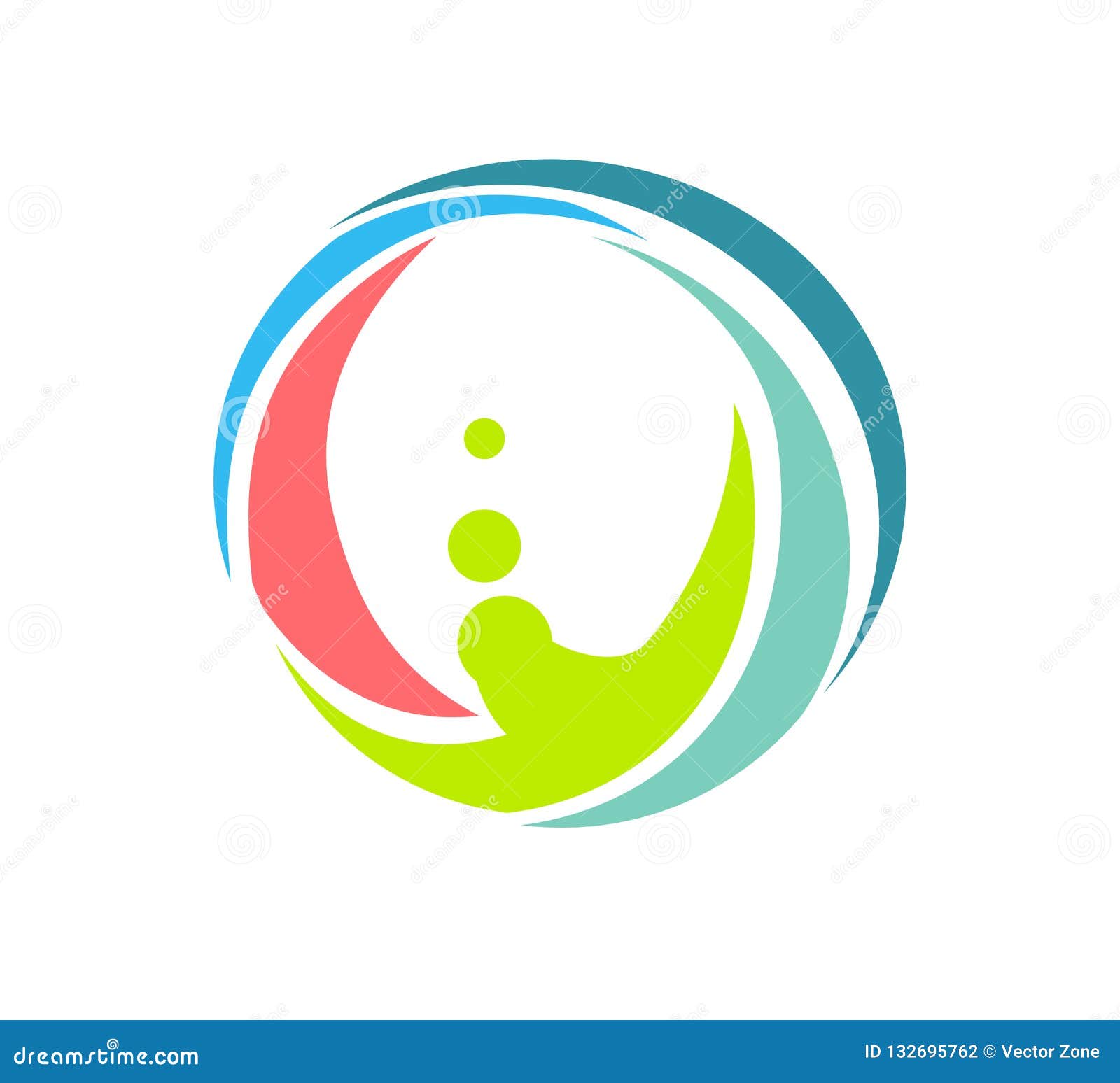 Abstract Colorful Circle Logo Stock Vector Illustration Of Circle