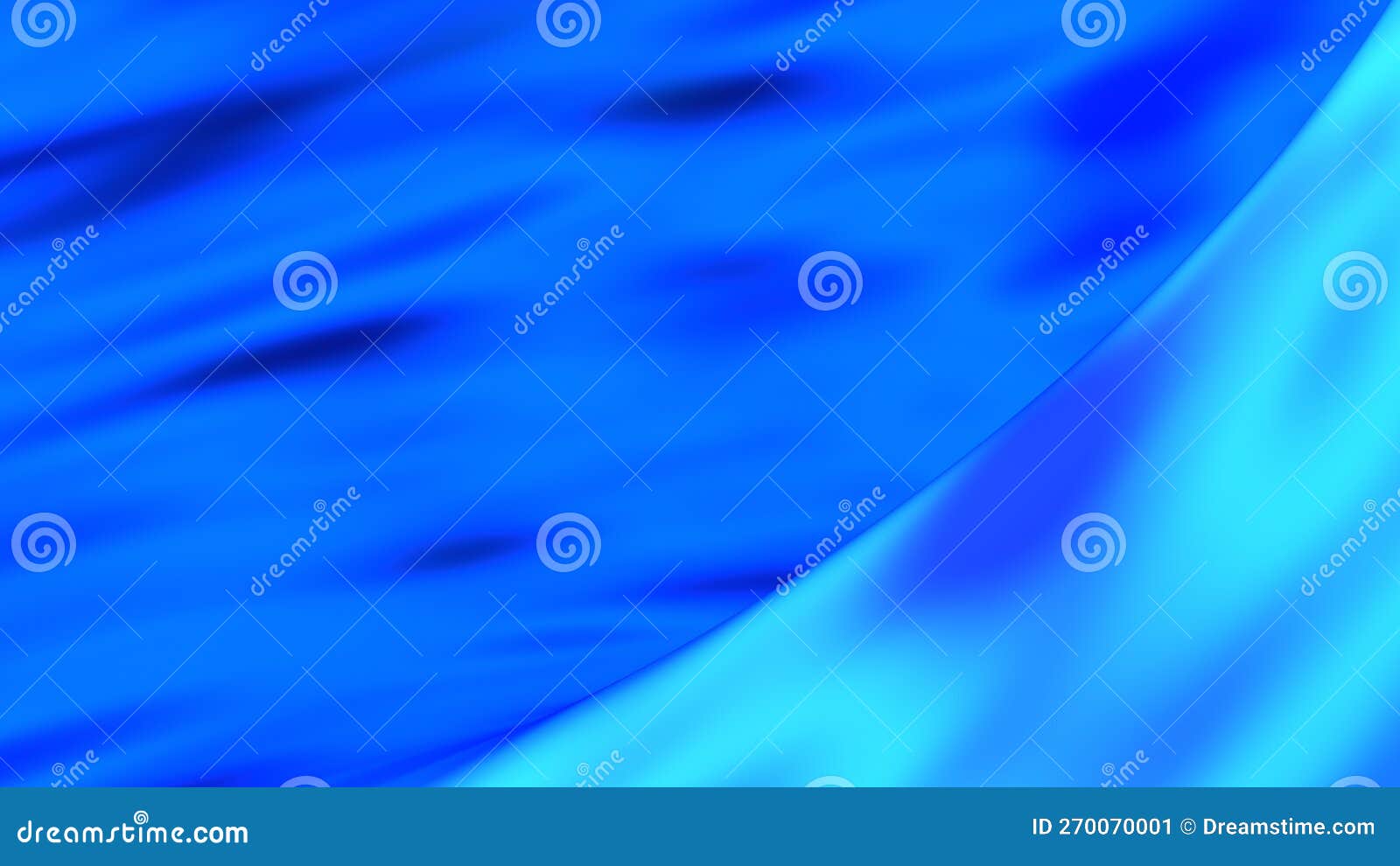 abstract colorful 3d  of a blue wavy pattern. 3d rendering