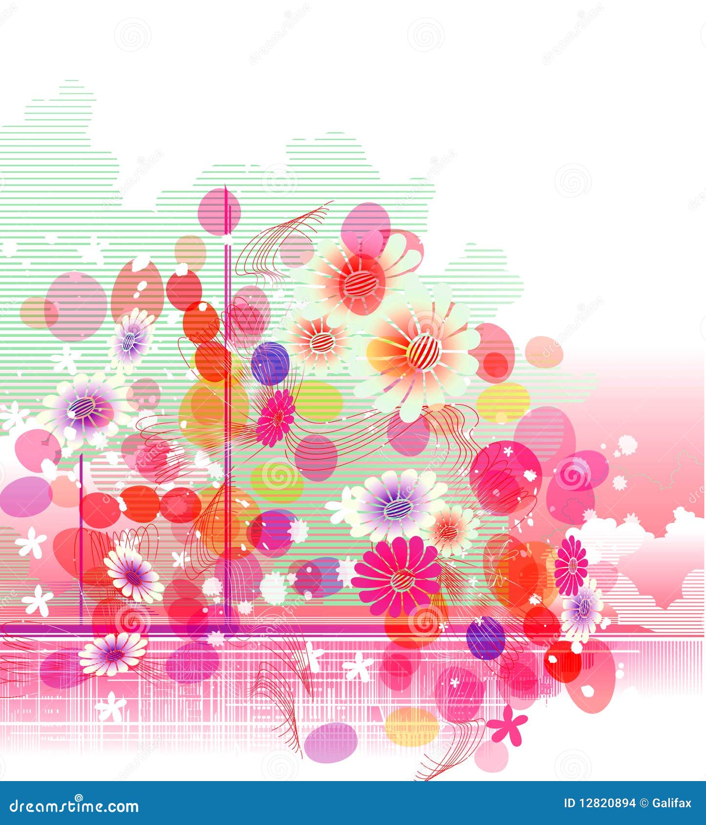 Abstract Colorful (flower Banner) Background Stock Vector - Image: 12820894