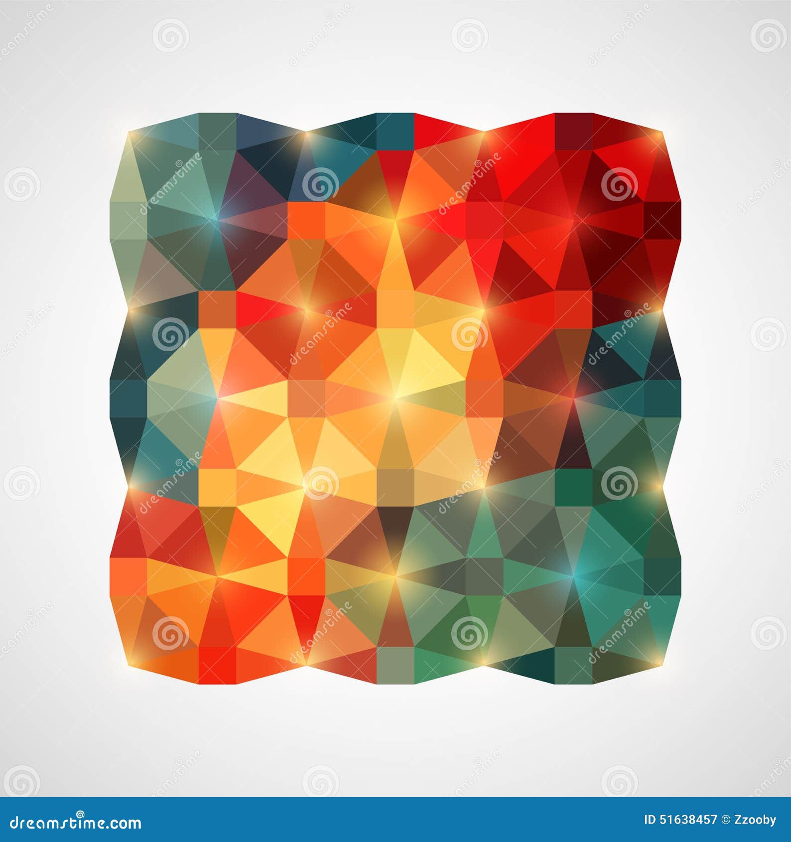 Abstract Colorful Geometric Background. Vector Illustration. Stock
