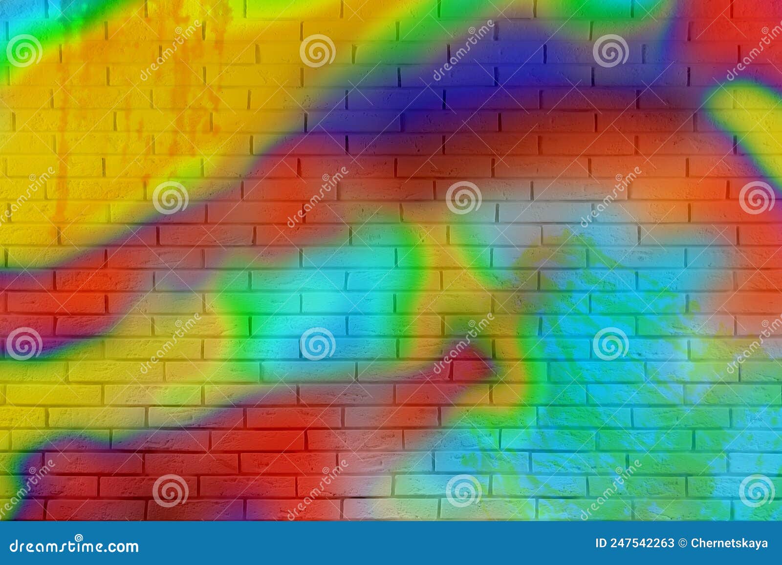 Graffiti Drawn Melting Smile. Painted Graffiti Spray Pattern Of Smile