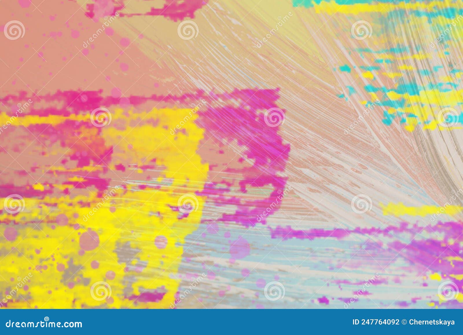 Abstract Colorful Graffiti Drawn on Wall. Street Art Stock Photo