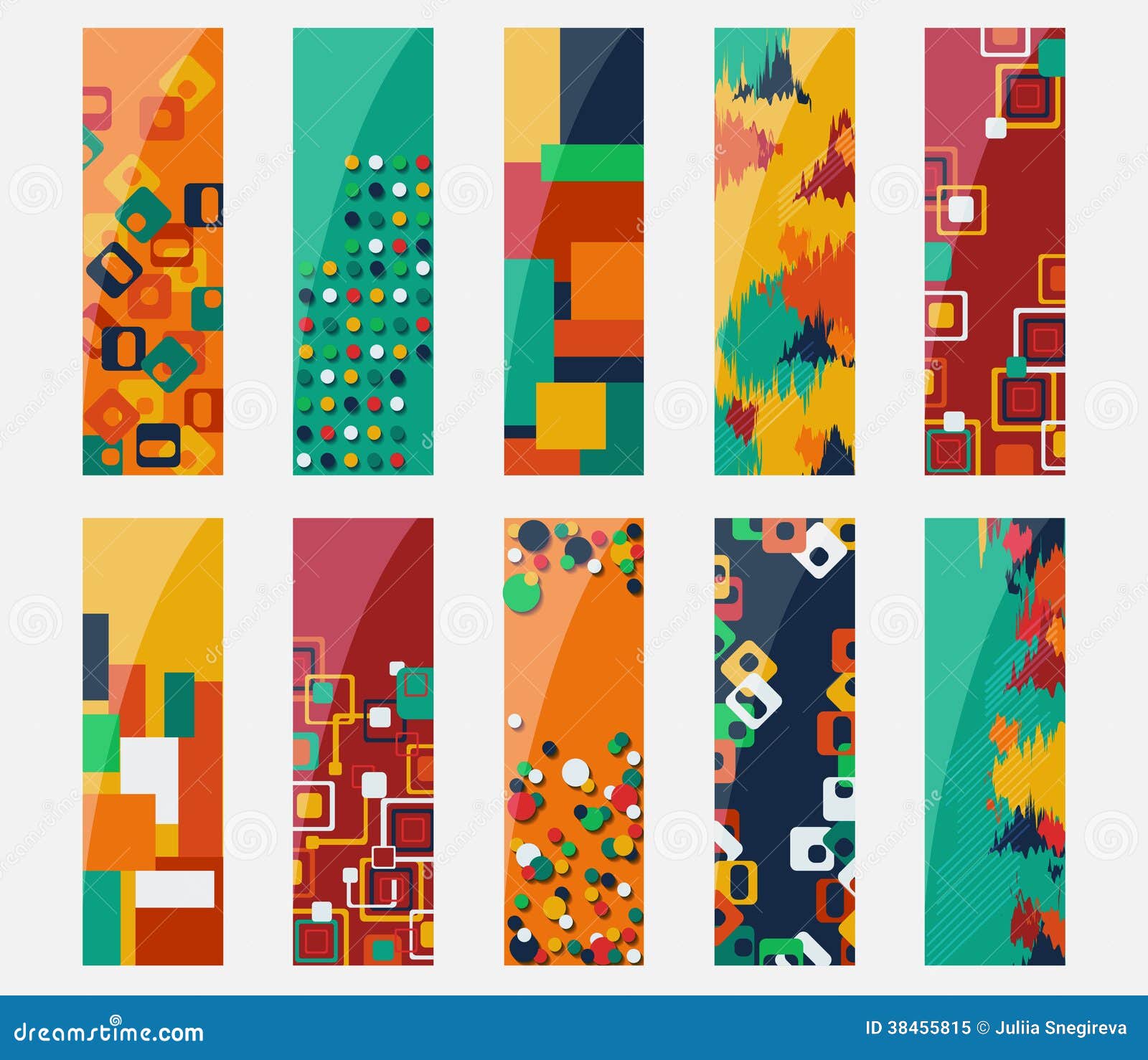 Download Abstract Colorful Header Set Vector Design. Stock Vector - Illustration of card, concept: 38455815