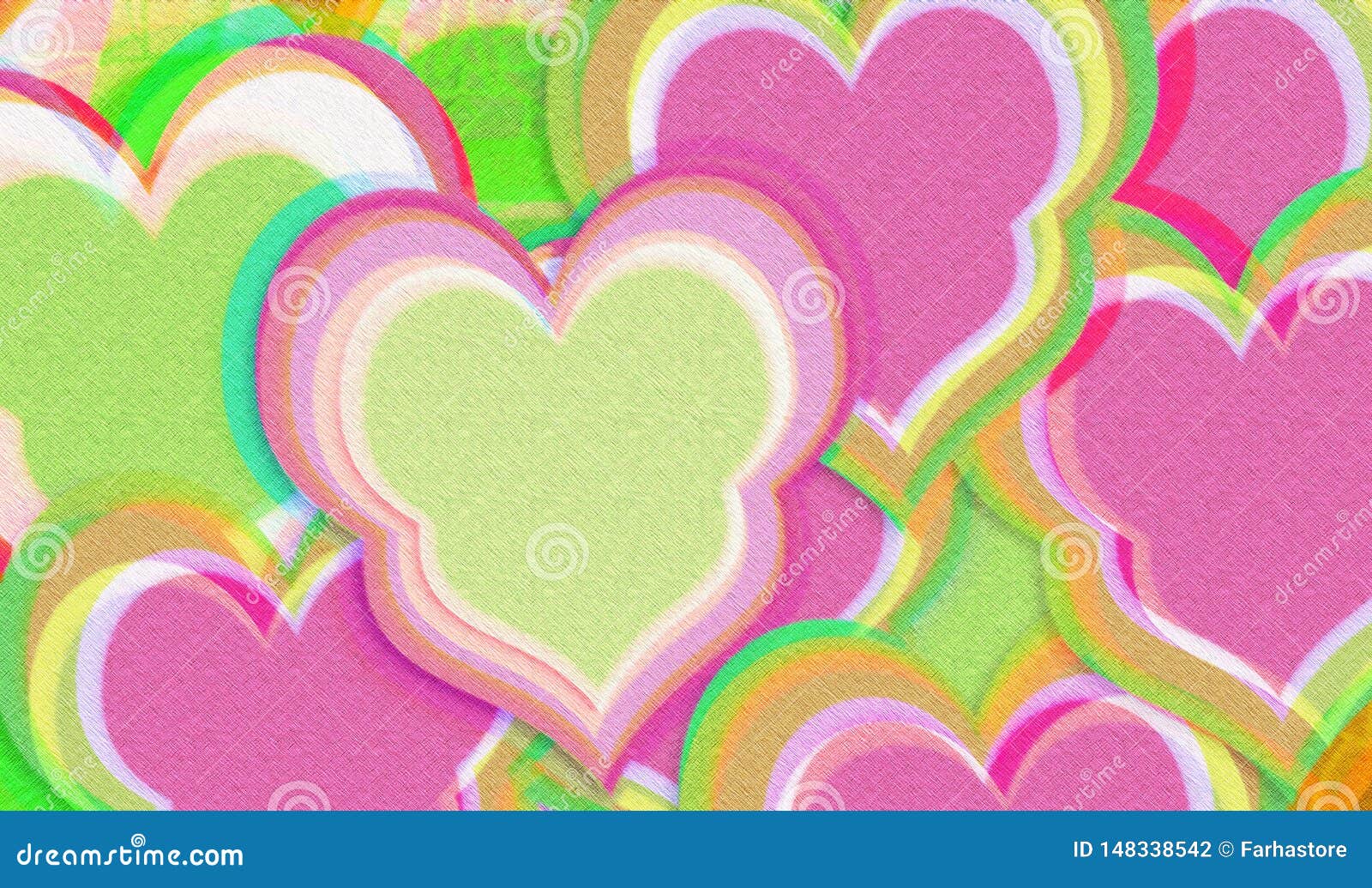 Abstract Colorful Love Background Stock Illustration - Illustration of ...