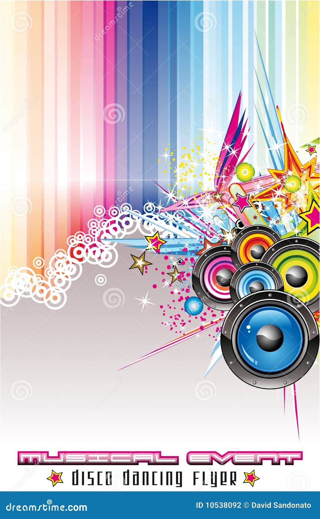 Abstract Colorful Music Background Stock Vector Illustration of