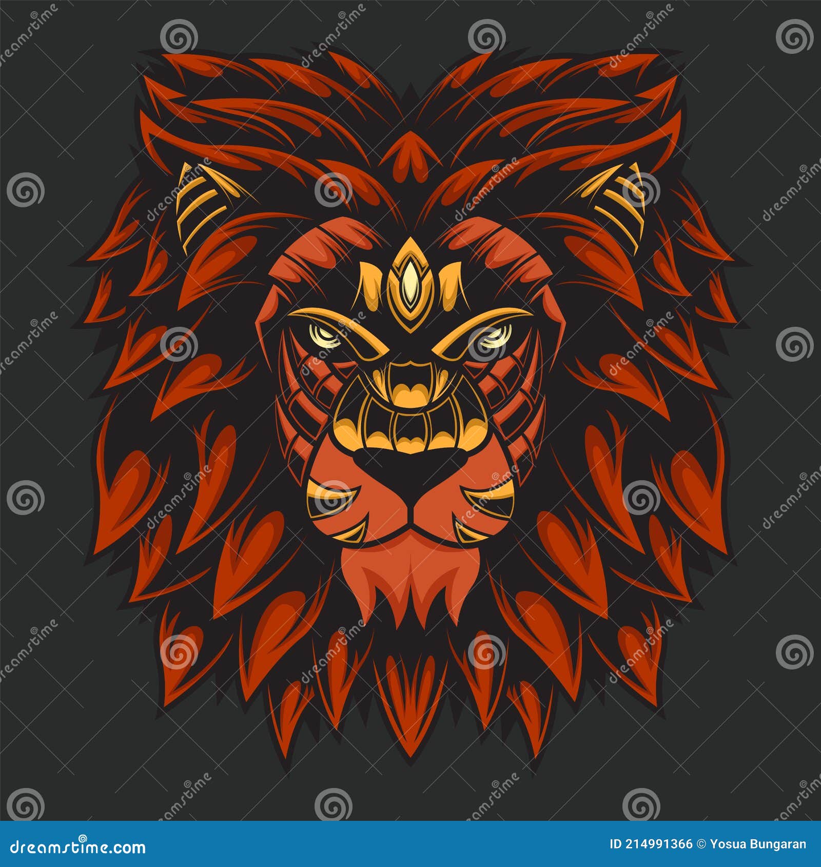 Abstract Colorful Ornament Doodle Art Lion Illustration Cartoon Concept  Vector. Suitable for Logo, Wallpaper, Tatto, Background, Stock Vector -  Illustration of decoration, lion: 214991366