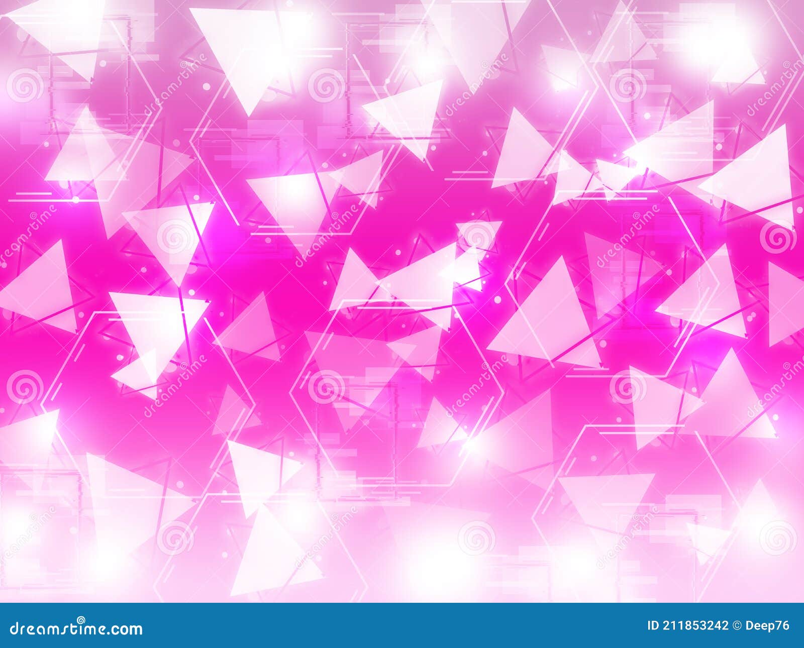 abstract colorful and shiny background with triangle and pentagon