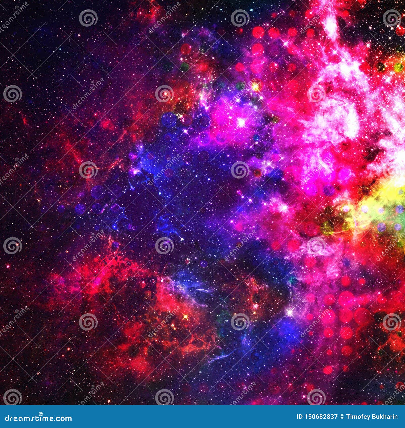 neon galaxy space