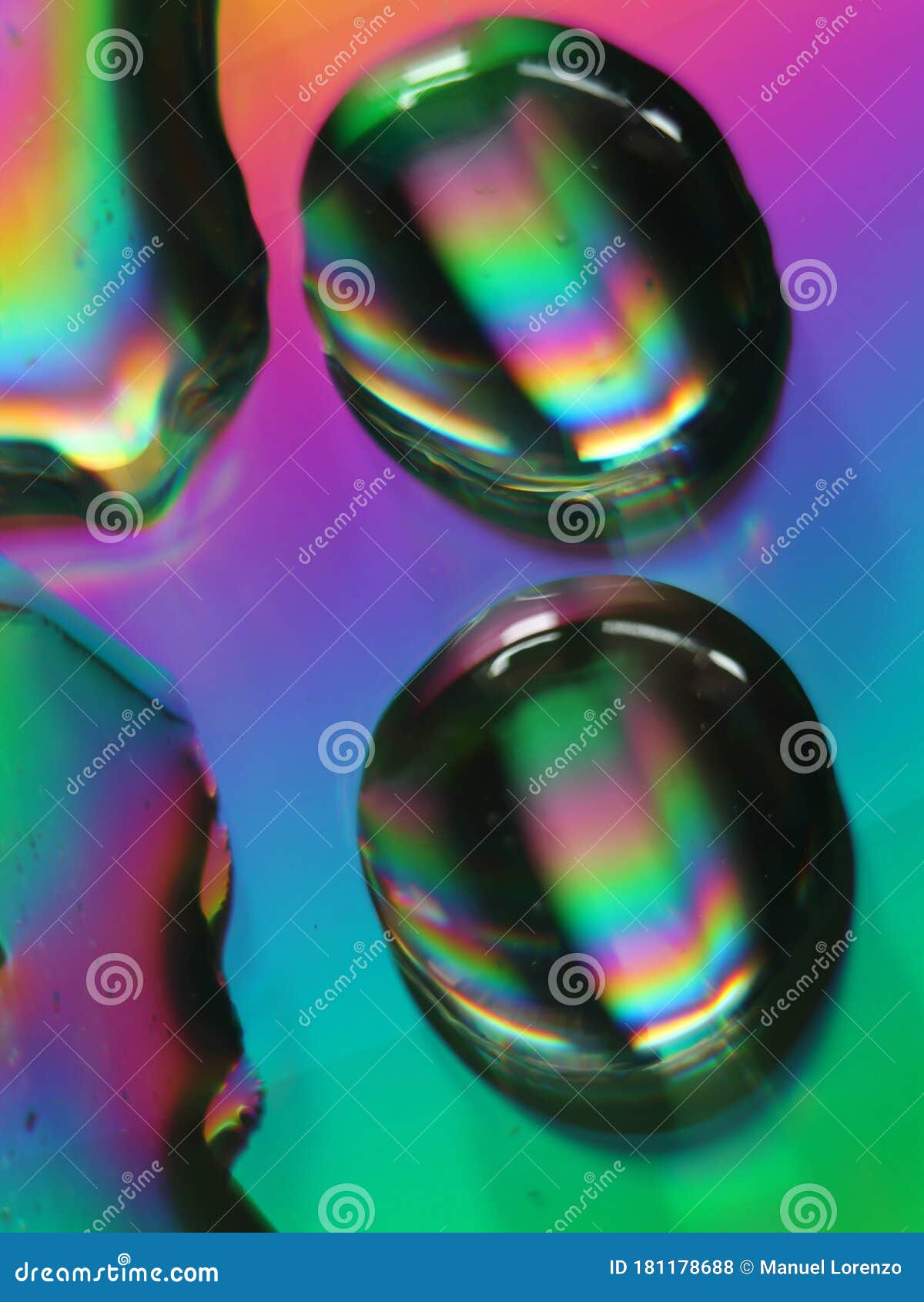 abstract colors rainbow drops reflexes macro background blur