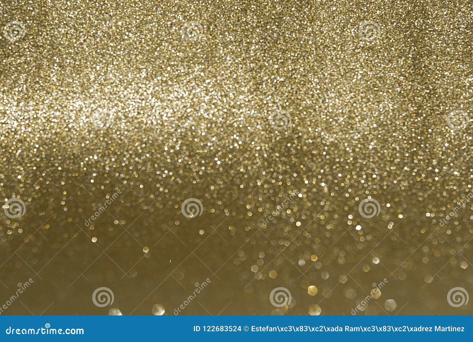 sparkly glitter, golden background bokeh effect