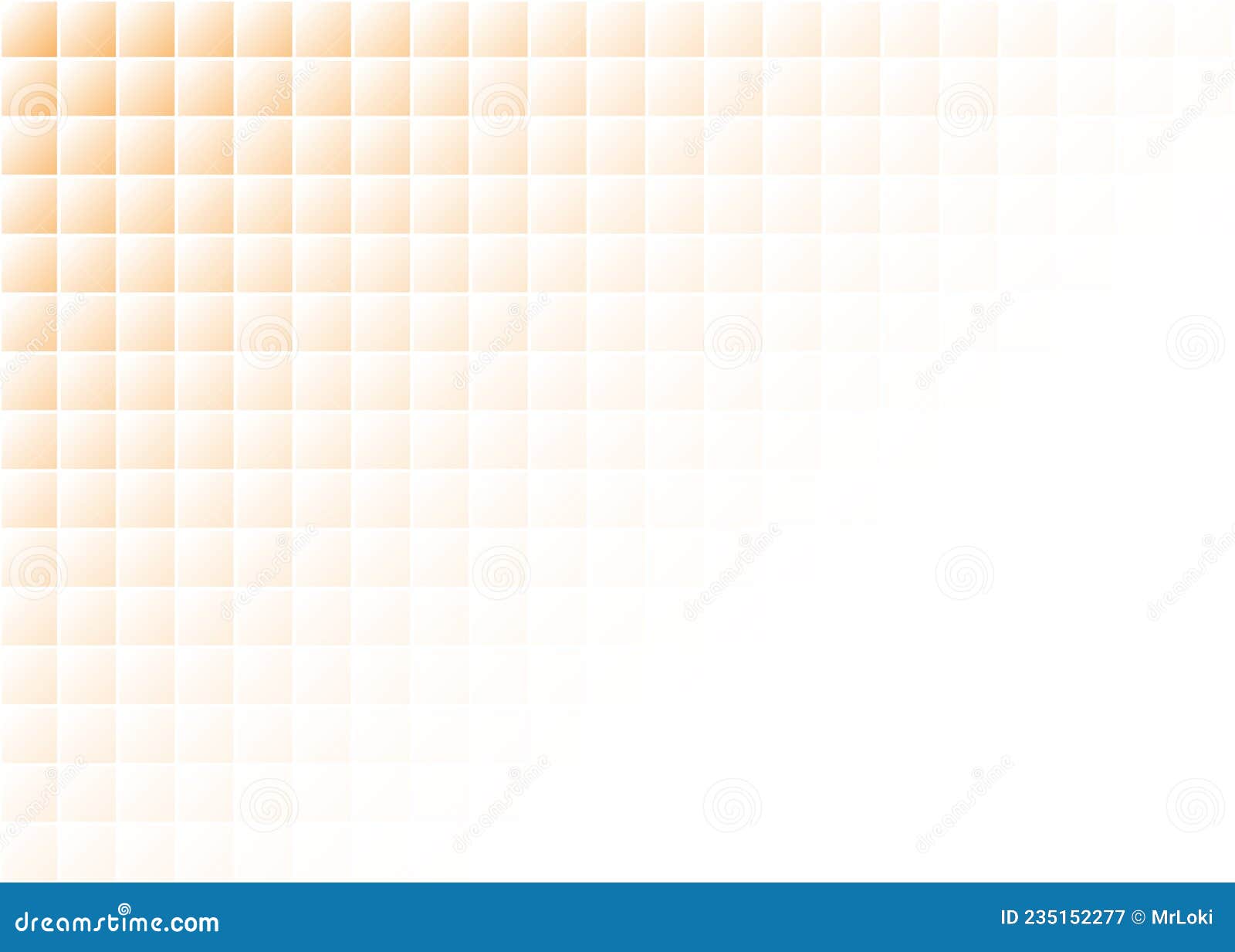 Abstract Colourful Square Tile Fading Orange Background, Vector