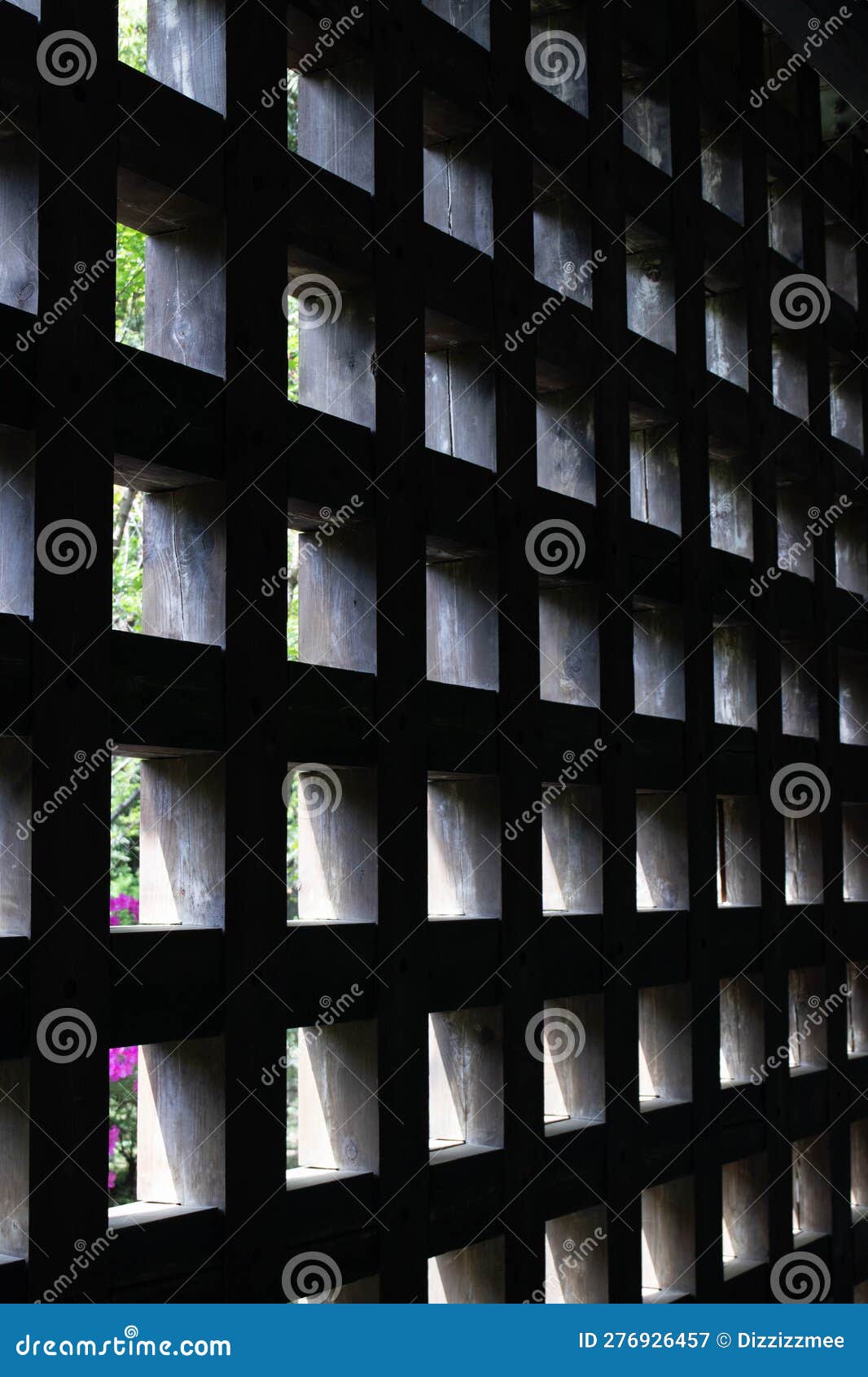 abstract composiion of wood panel , lighting , shade and shadow