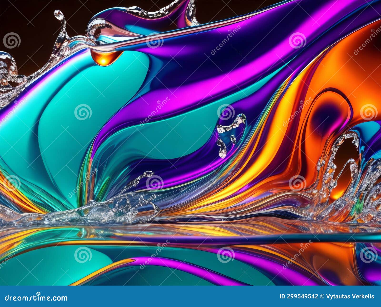 Abstract Composition with Oil on Water Stock Photo Image of contrast