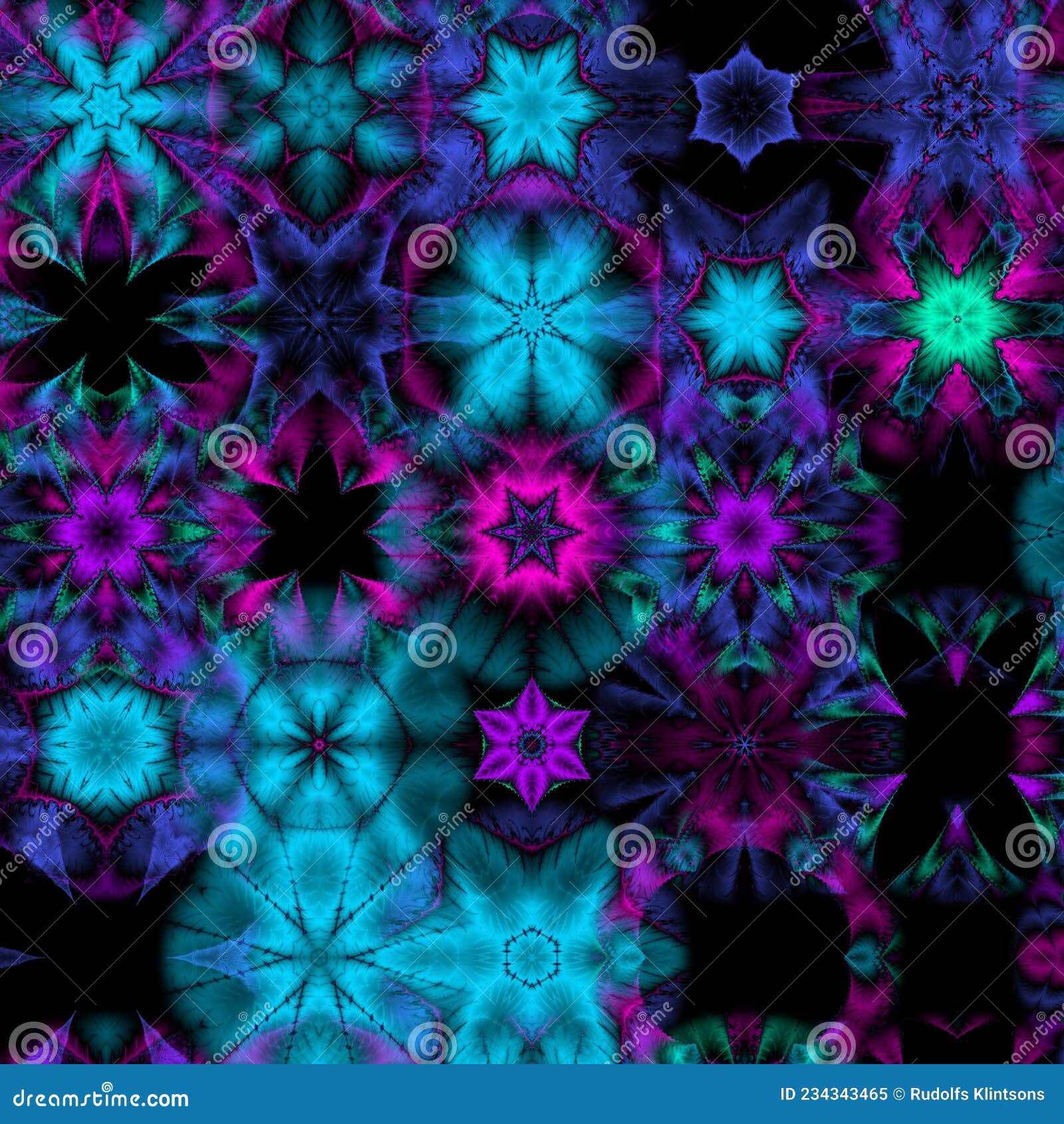 Abstract Computer generated Fractal design. A fractal is a never