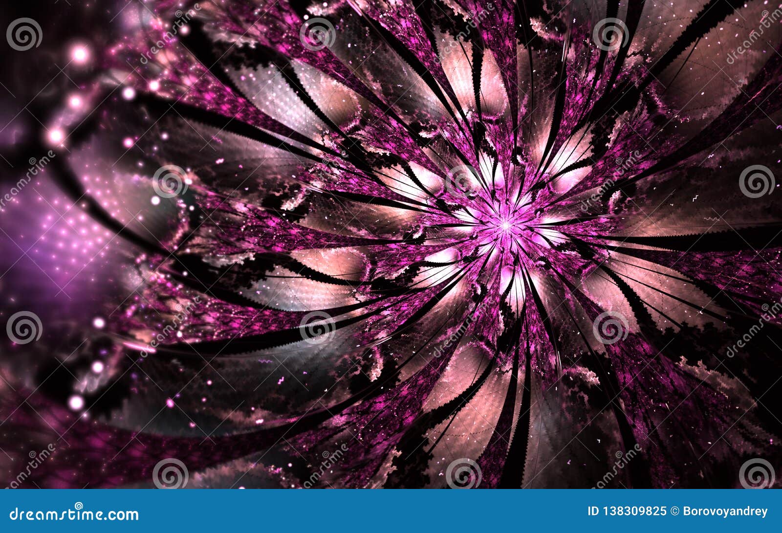 Abstract Computer Generated Fractal Flower Design Digital Artwork For Tablet Background Desktop Wallpaper Or For Creative Cover Stock Illustration Illustration Of Dream Background 138309825