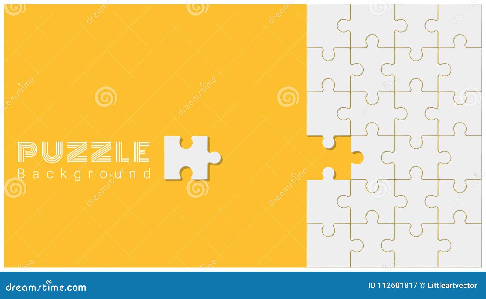 abstract conceptual background with incomplete jigsaw puzzle
