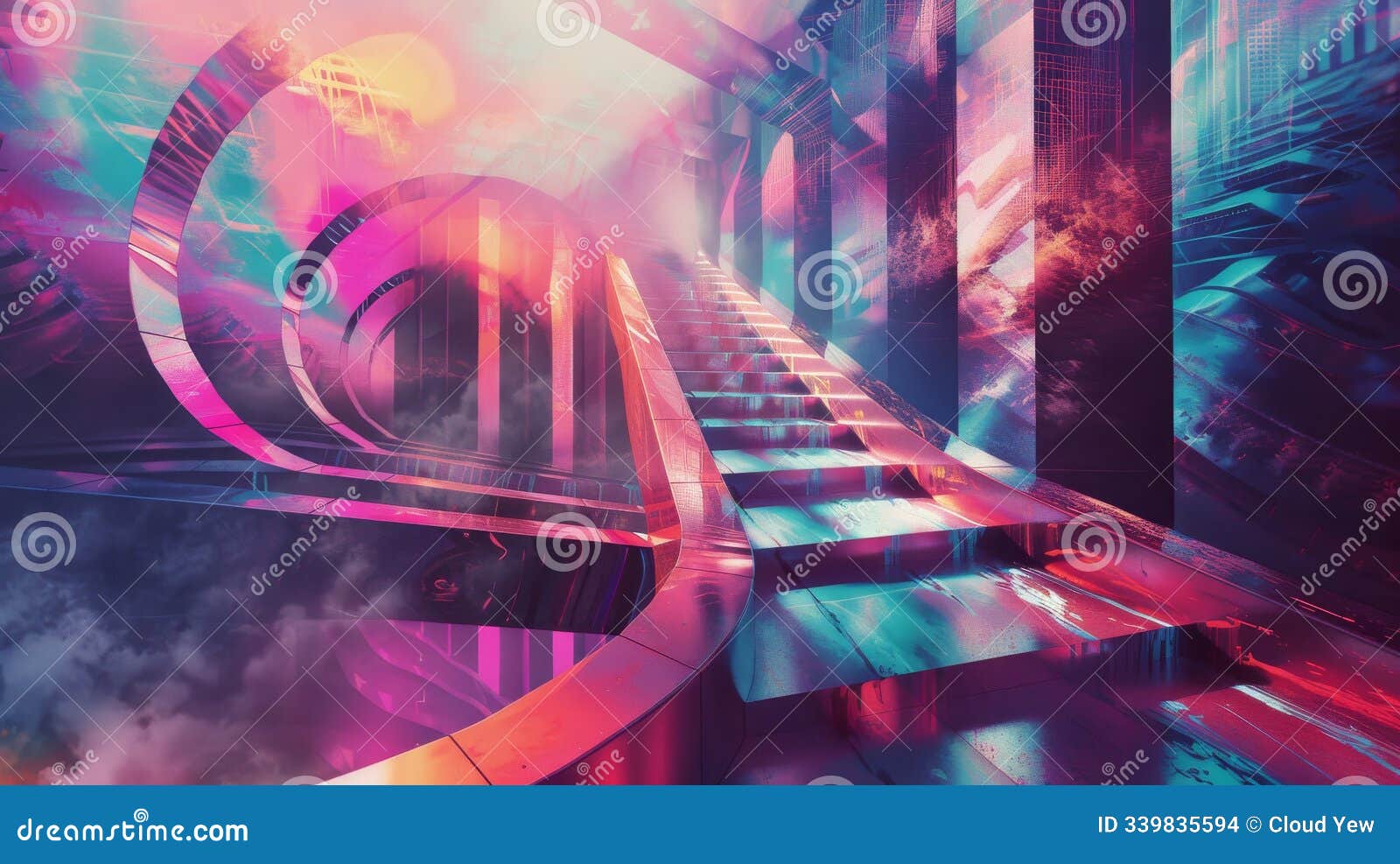abstract conceptualization of an amusement park