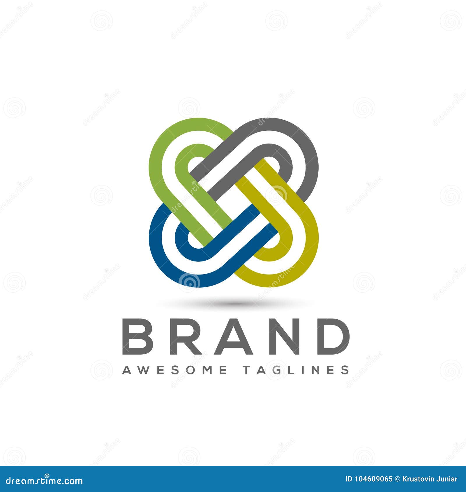 abstract connect color business company logo