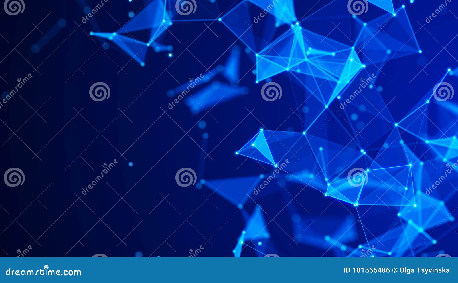 Abstract Connection Dots. Technology Background. Network Connection