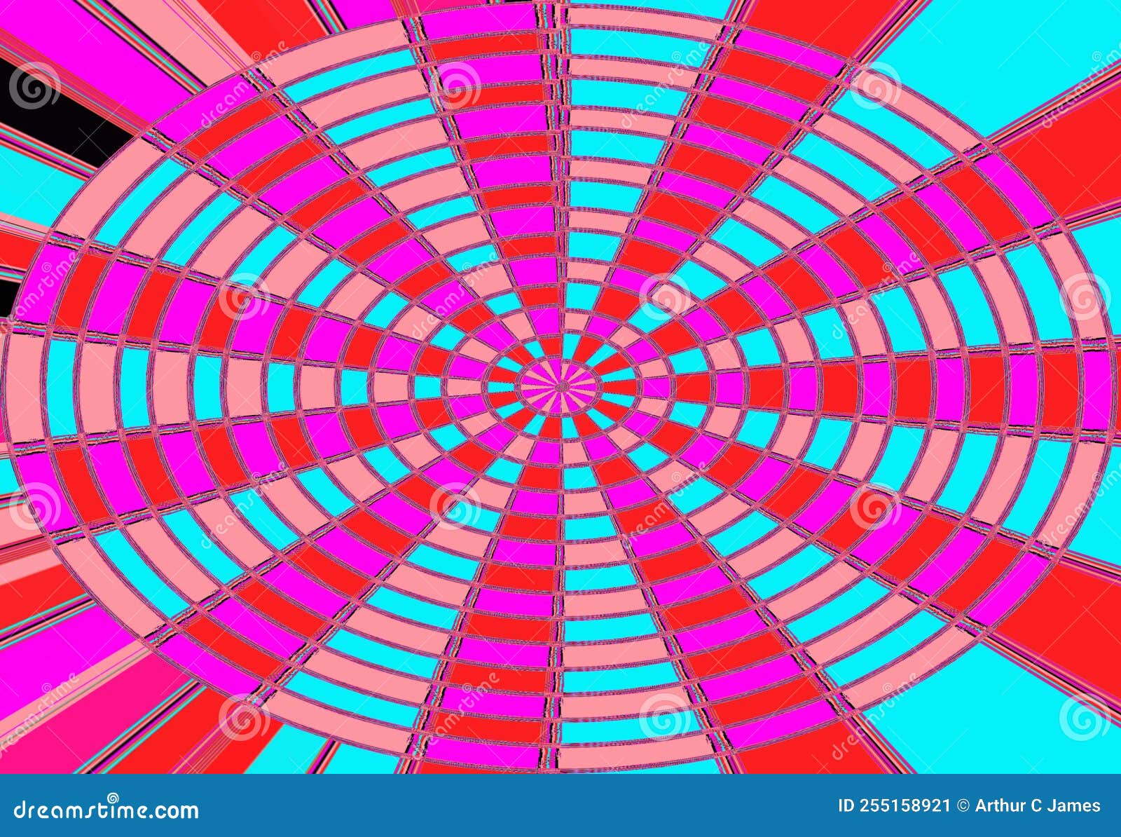 Abstract and Contemporary Digital Art Circle Style Pattern Design Stock