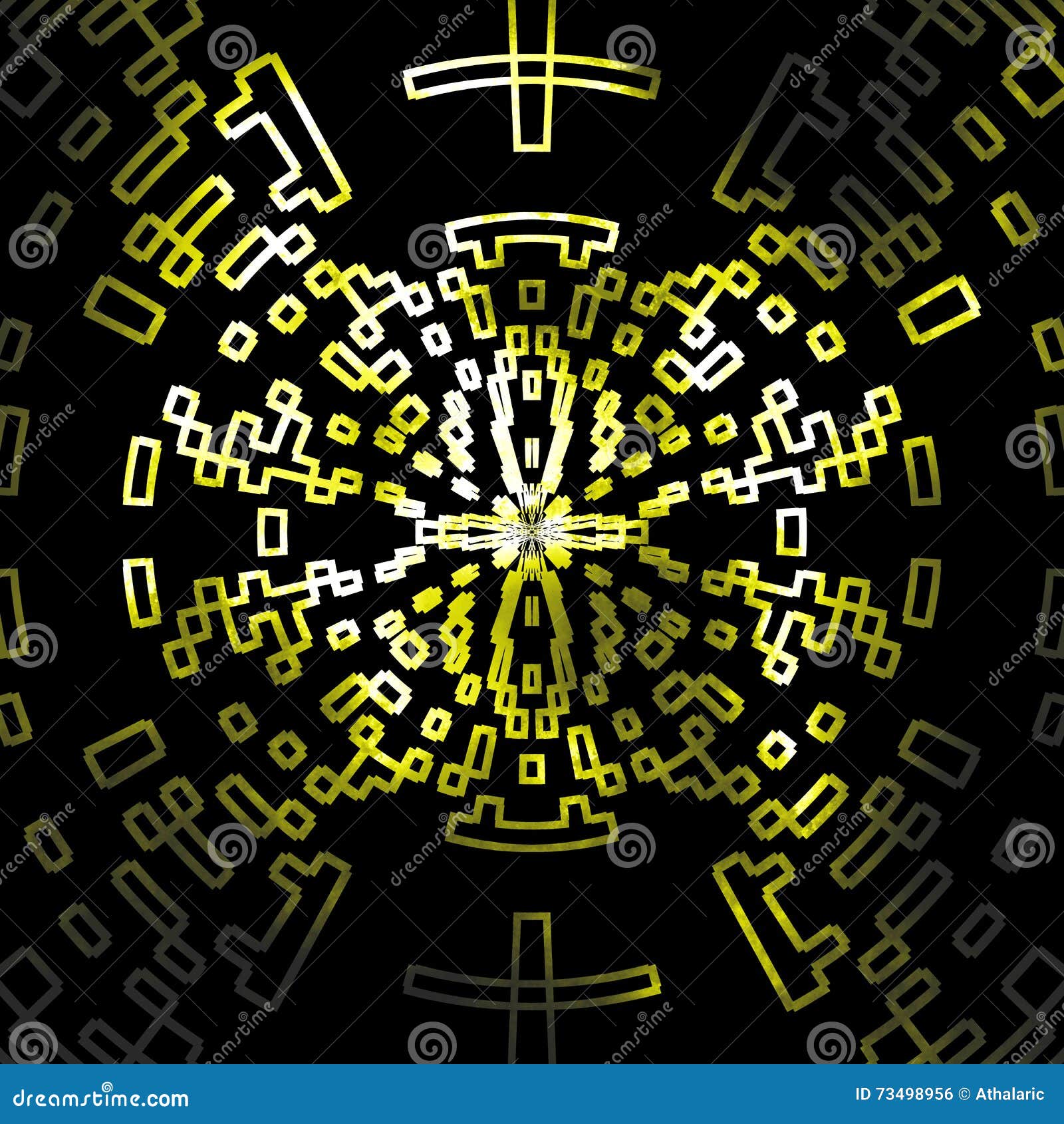 Abstract Contour Yellow Digital Design Background Stock Illustration Illustration of modern