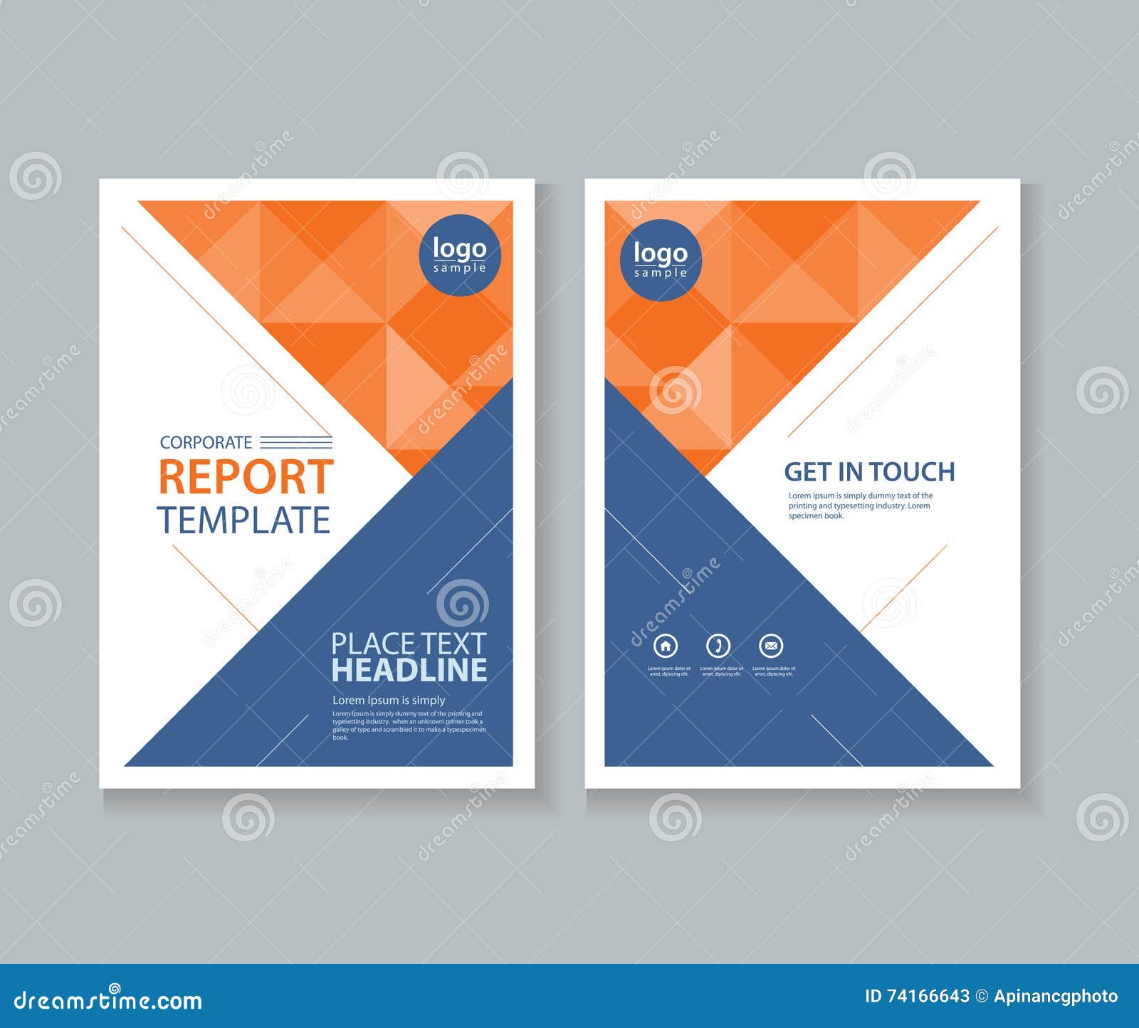 Abstract Cover Page Brochure, Flyer ,report Layout Design Template Within Report Front Page Template