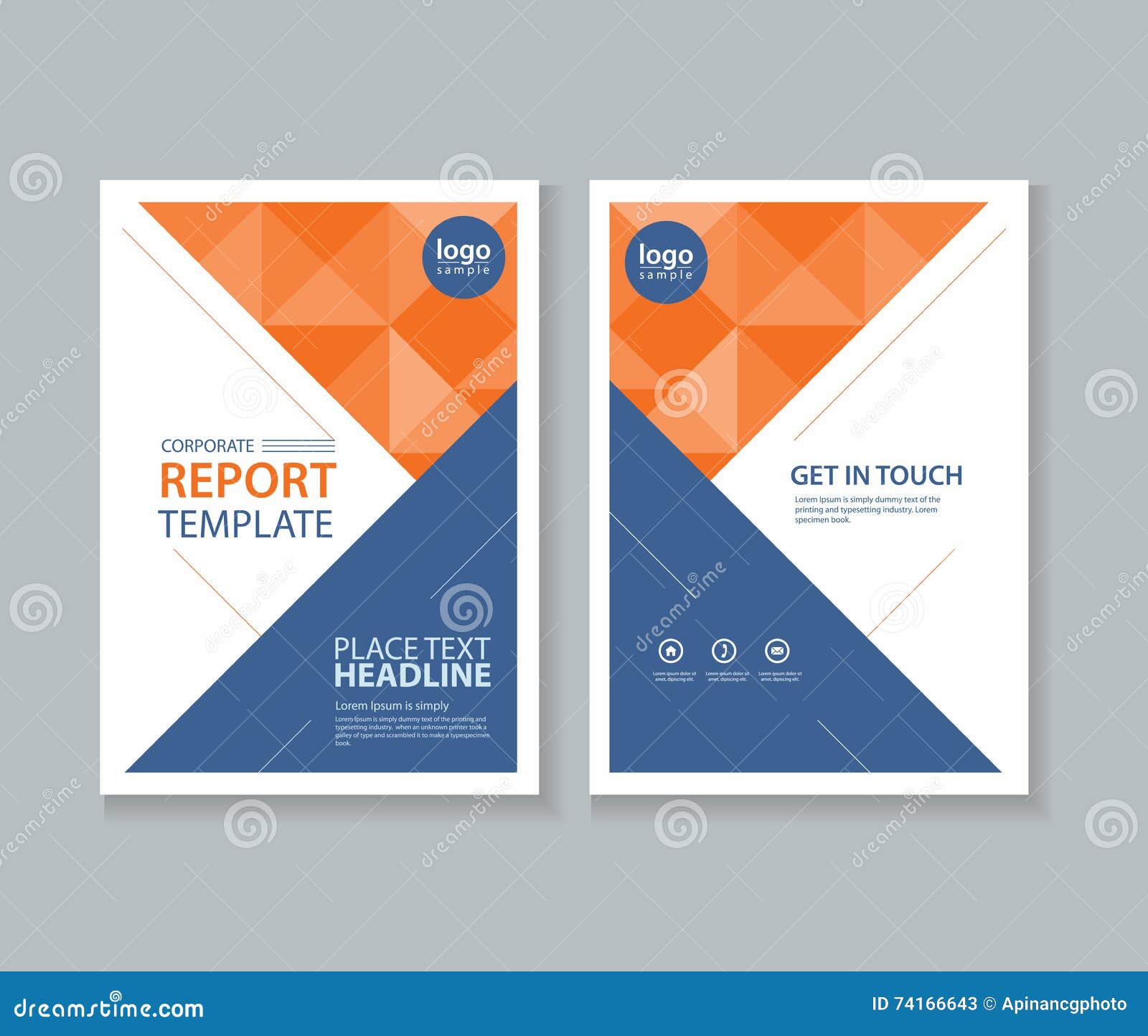 Abstract Cover Page Brochure, Flyer ,report Layout Design Template Intended For Report Front Page Template